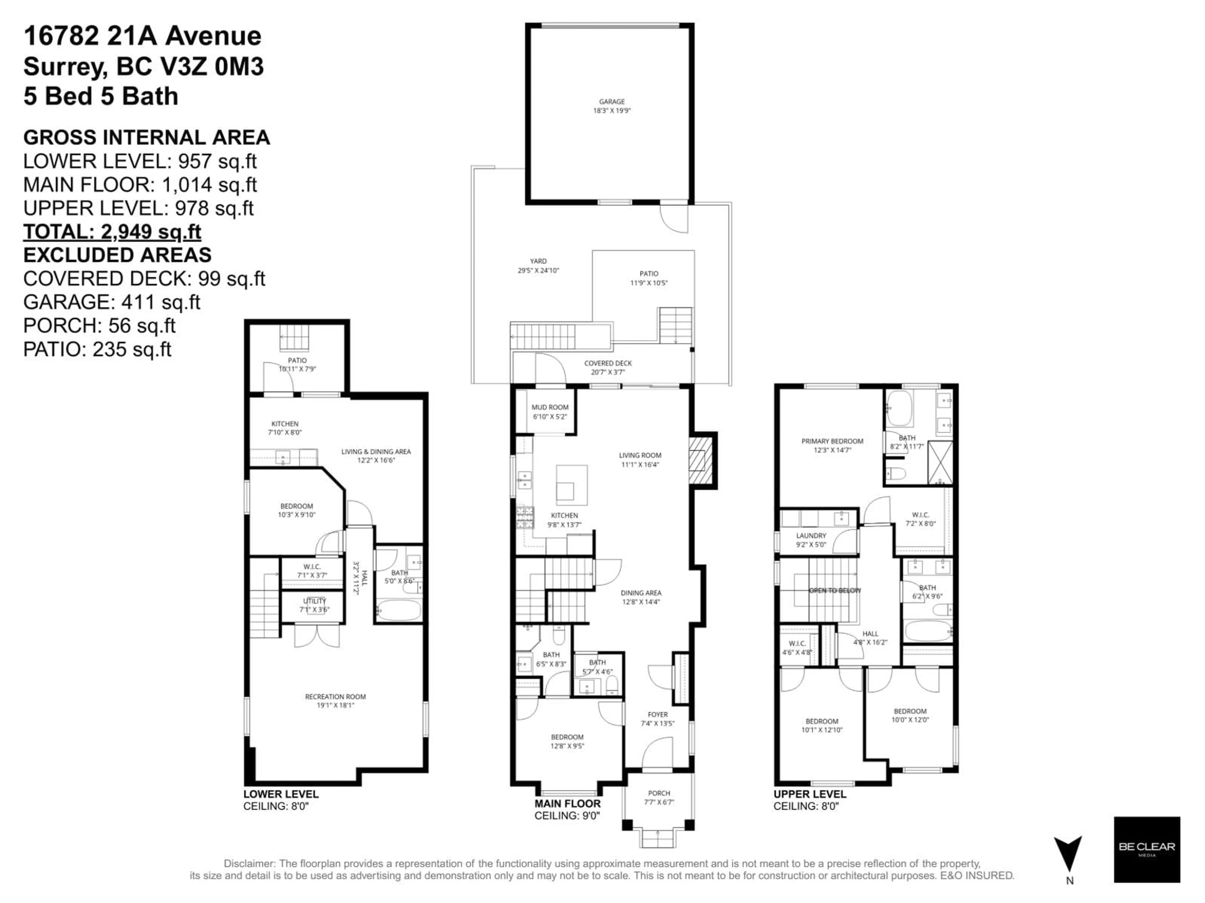 Floor plan for 16782 21A AVENUE, Surrey British Columbia V3Z0M3