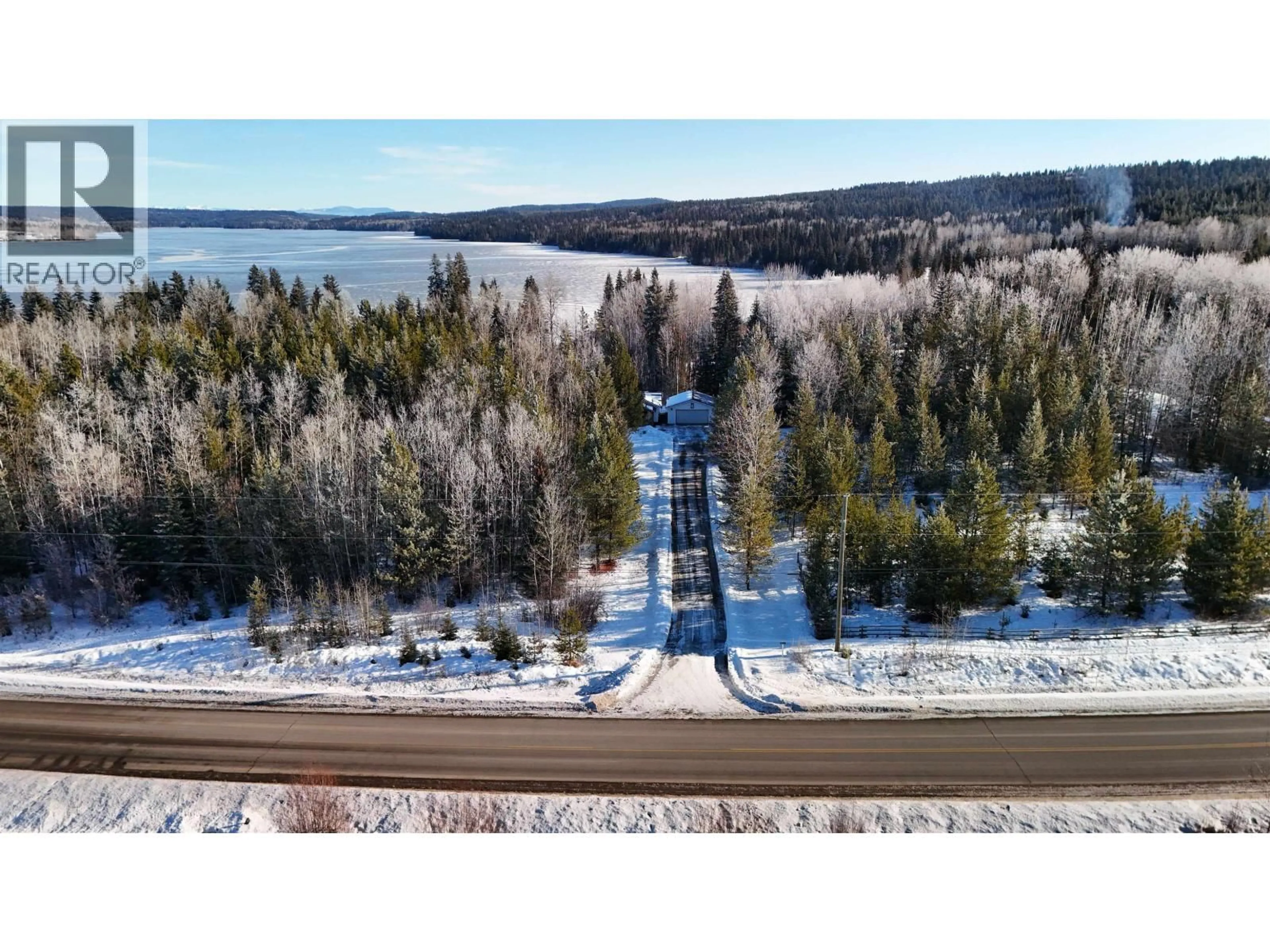 A pic from outside/outdoor area/front of a property/back of a property/a pic from drone, water/lake/river/ocean view for 4203 LIKELY ROAD, Williams Lake British Columbia V0L1G0