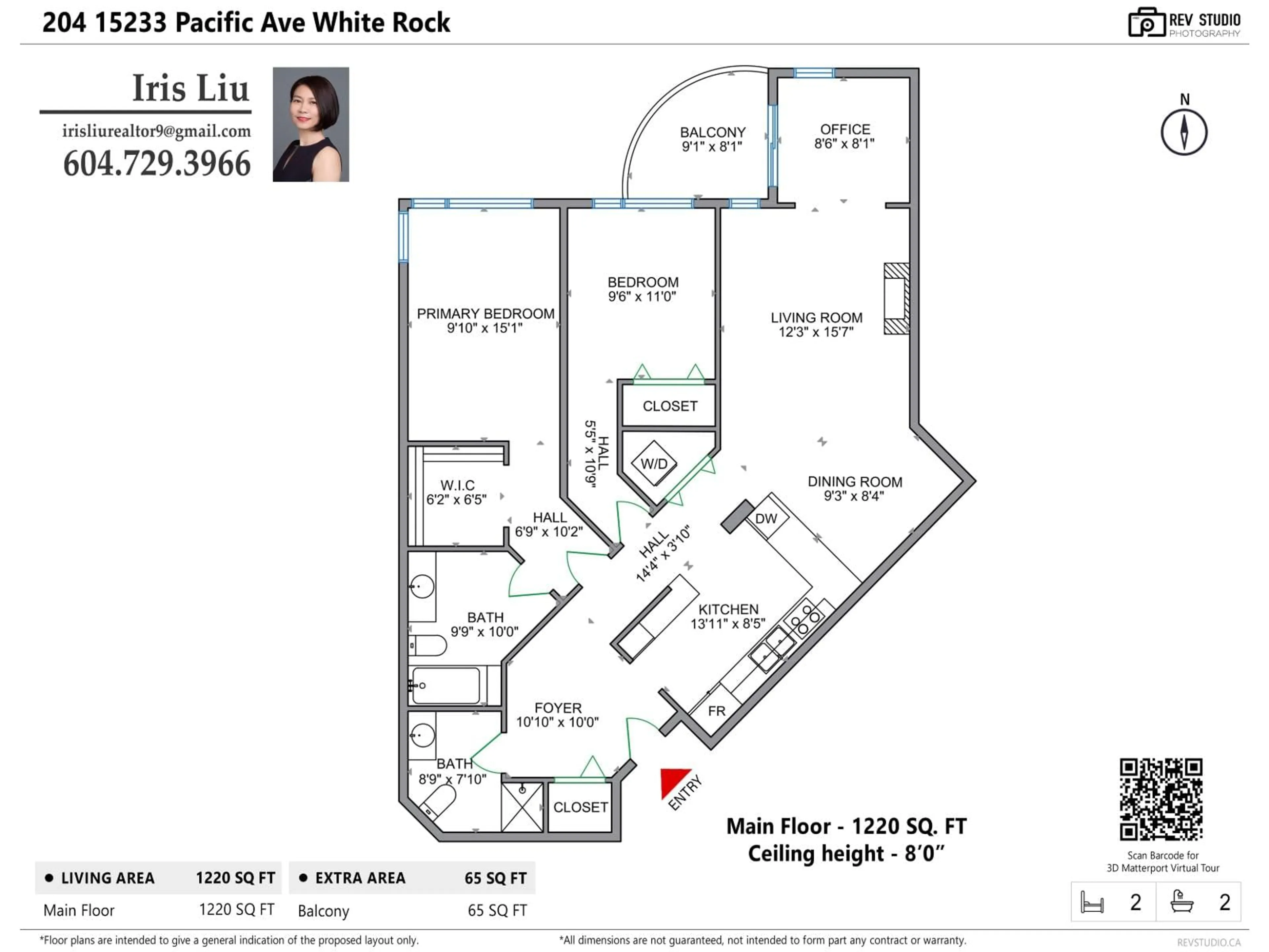 Floor plan for 204 - 15233 PACIFIC AVENUE, White Rock British Columbia V4B1P8