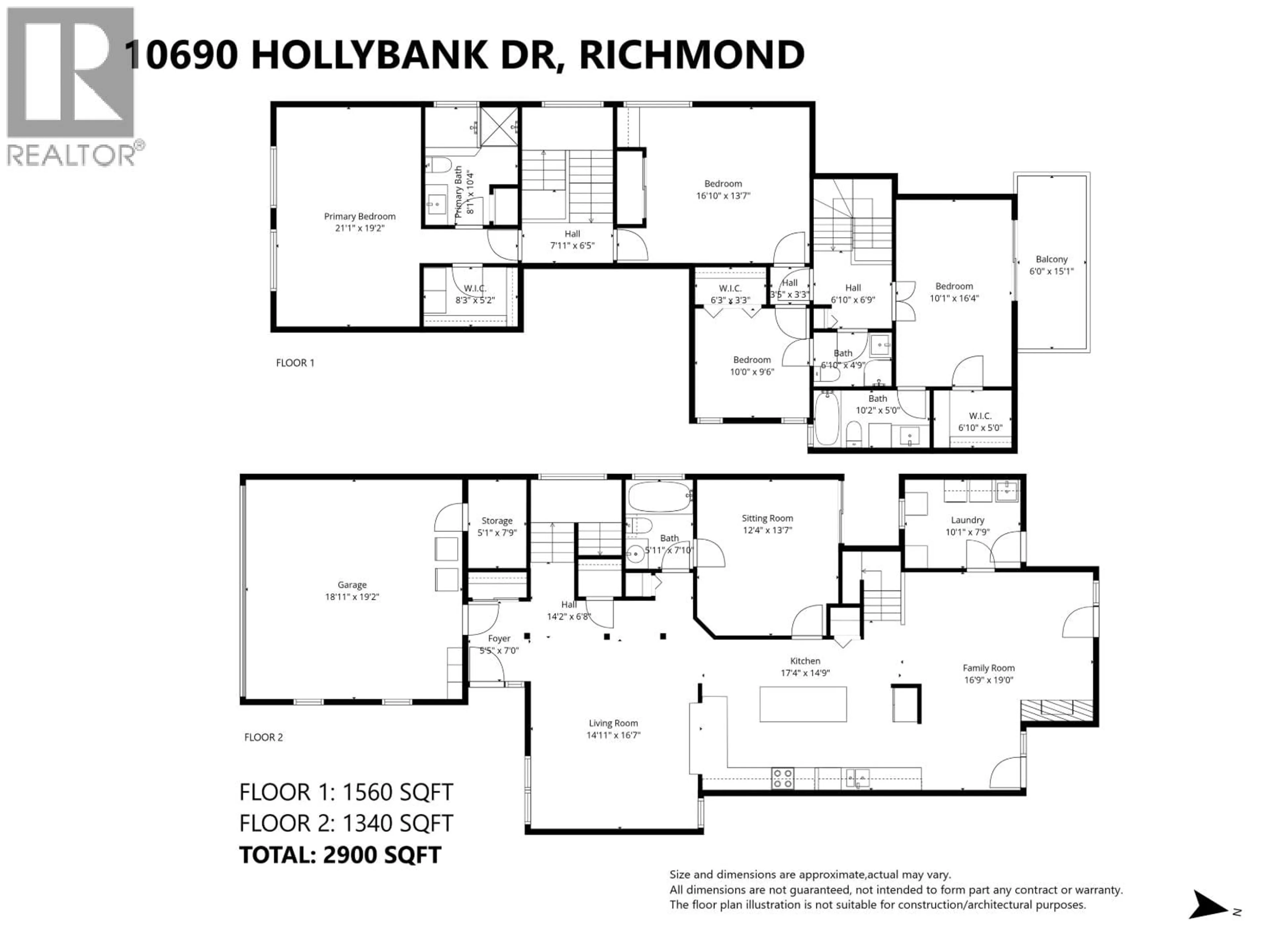 Floor plan for 10690 HOLLYBANK DRIVE, Richmond British Columbia V7E4S5