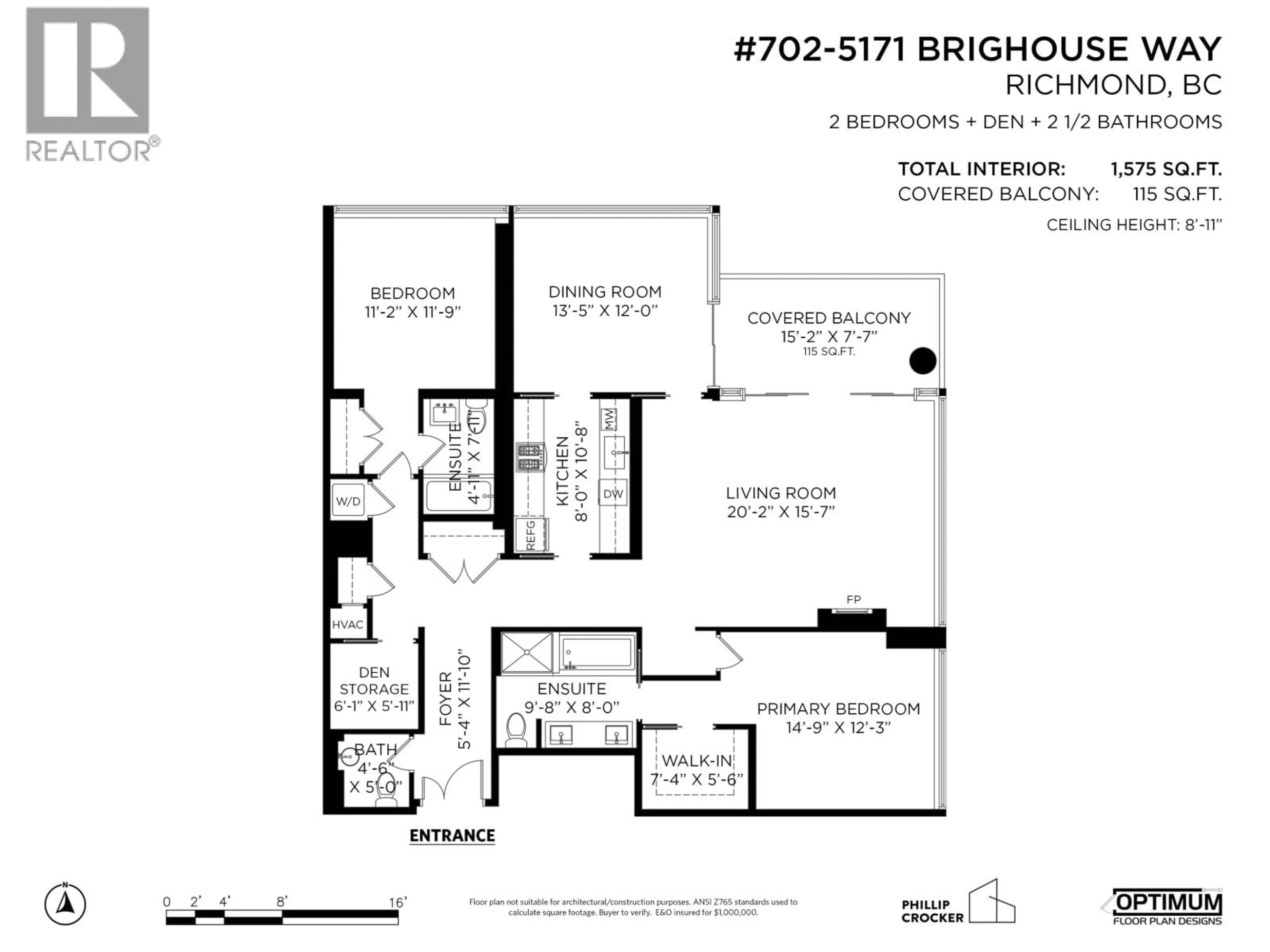 Floor plan for 702 - 5171 BRIGHOUSE WAY, Richmond British Columbia V7C0A6