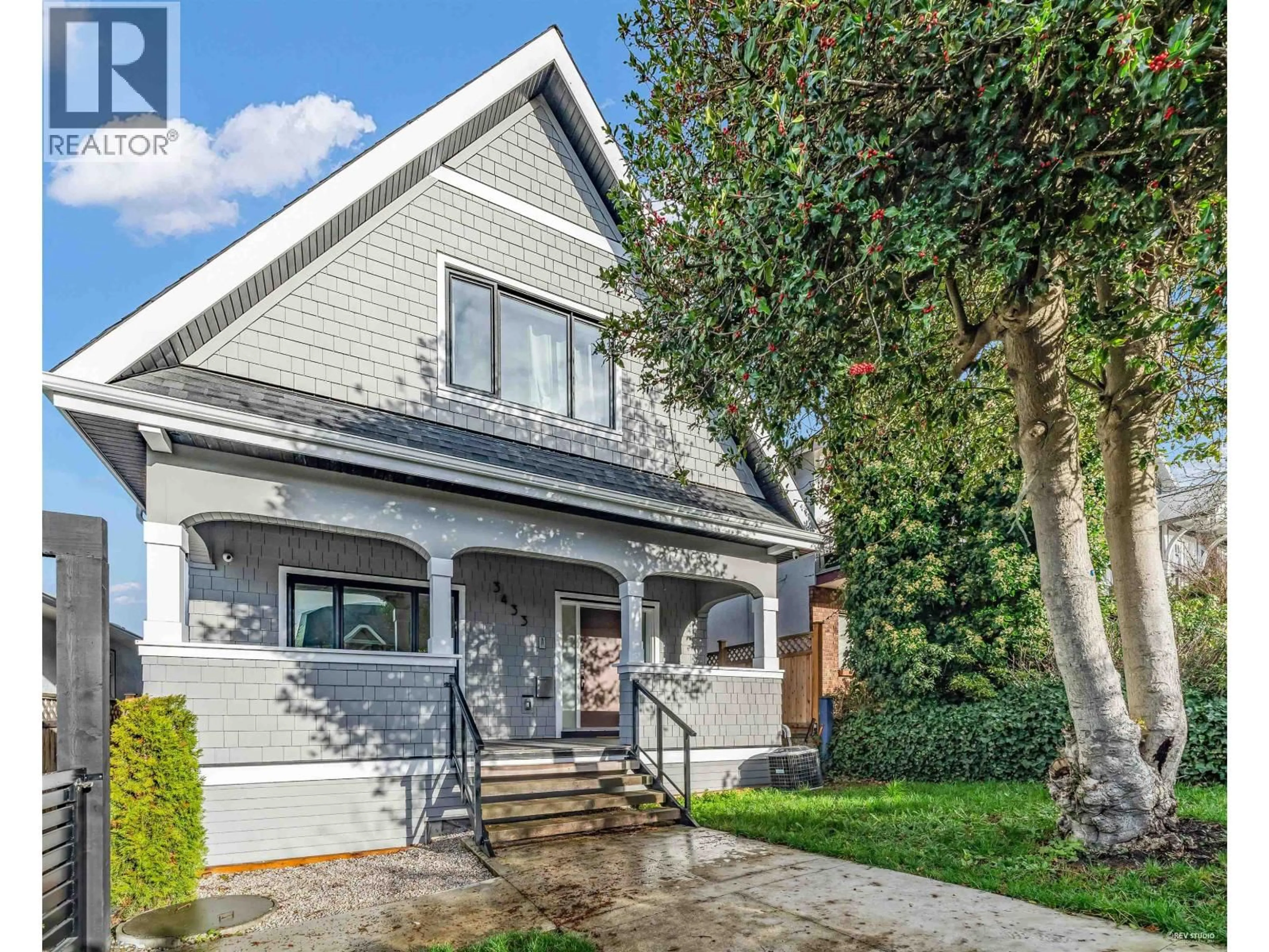 Home with brick exterior material, street for 3433 DUNDAS STREET, Vancouver British Columbia V5K1R9