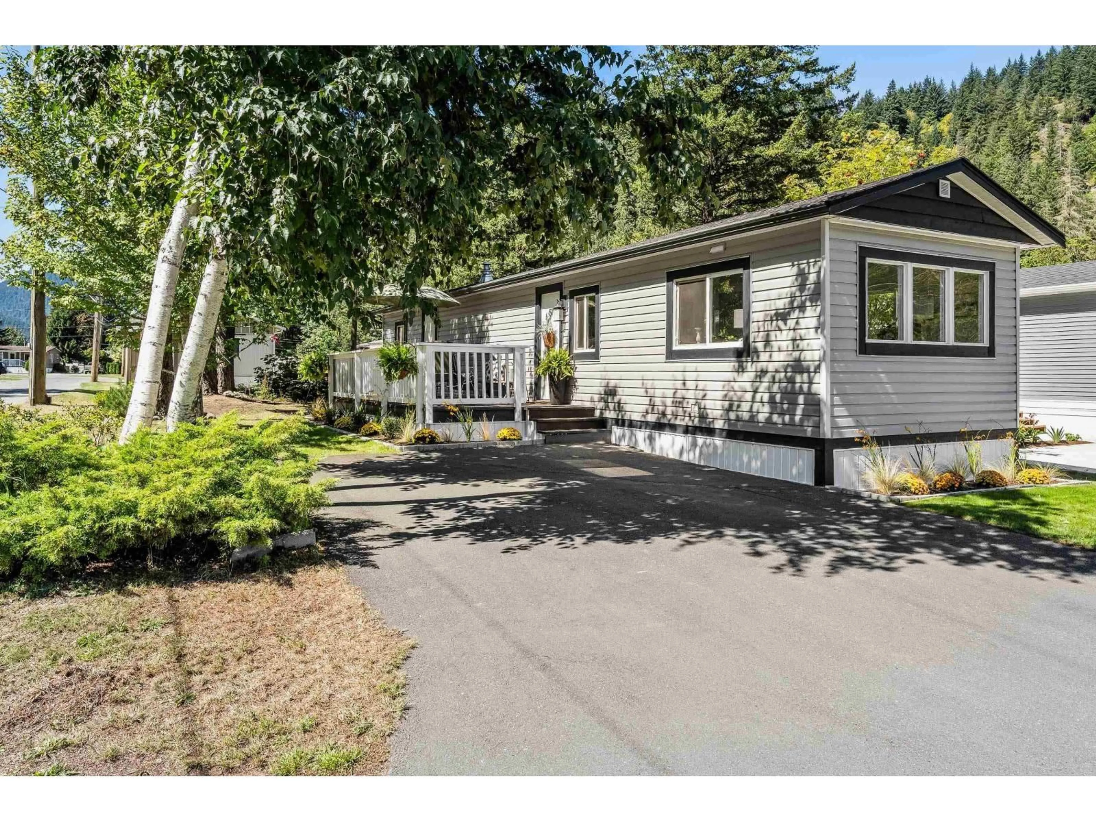 Home with vinyl exterior material, street for 57 - 65367 KAWKAWA LAKE ROAD, Hope British Columbia V0X0L0