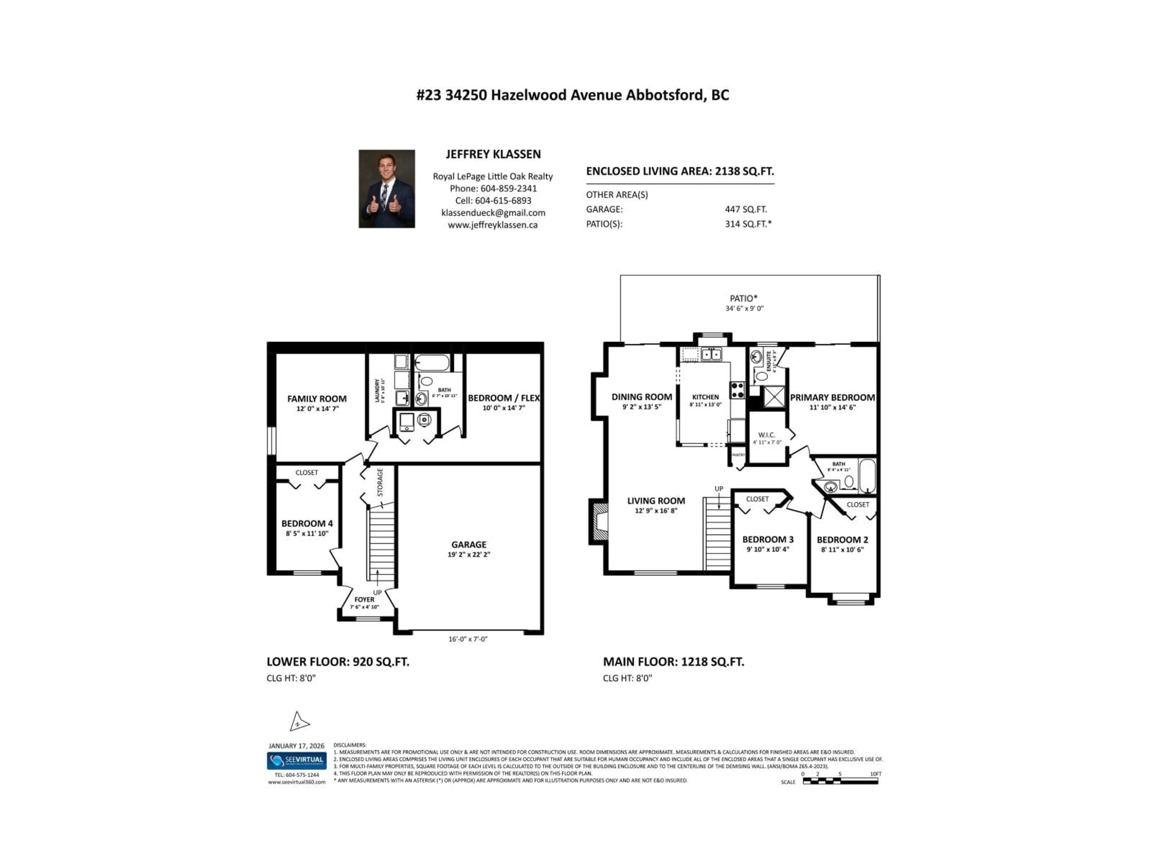 Floor plan for 23 - 34250 HAZELWOOD AVENUE, Abbotsford British Columbia V2S7L4