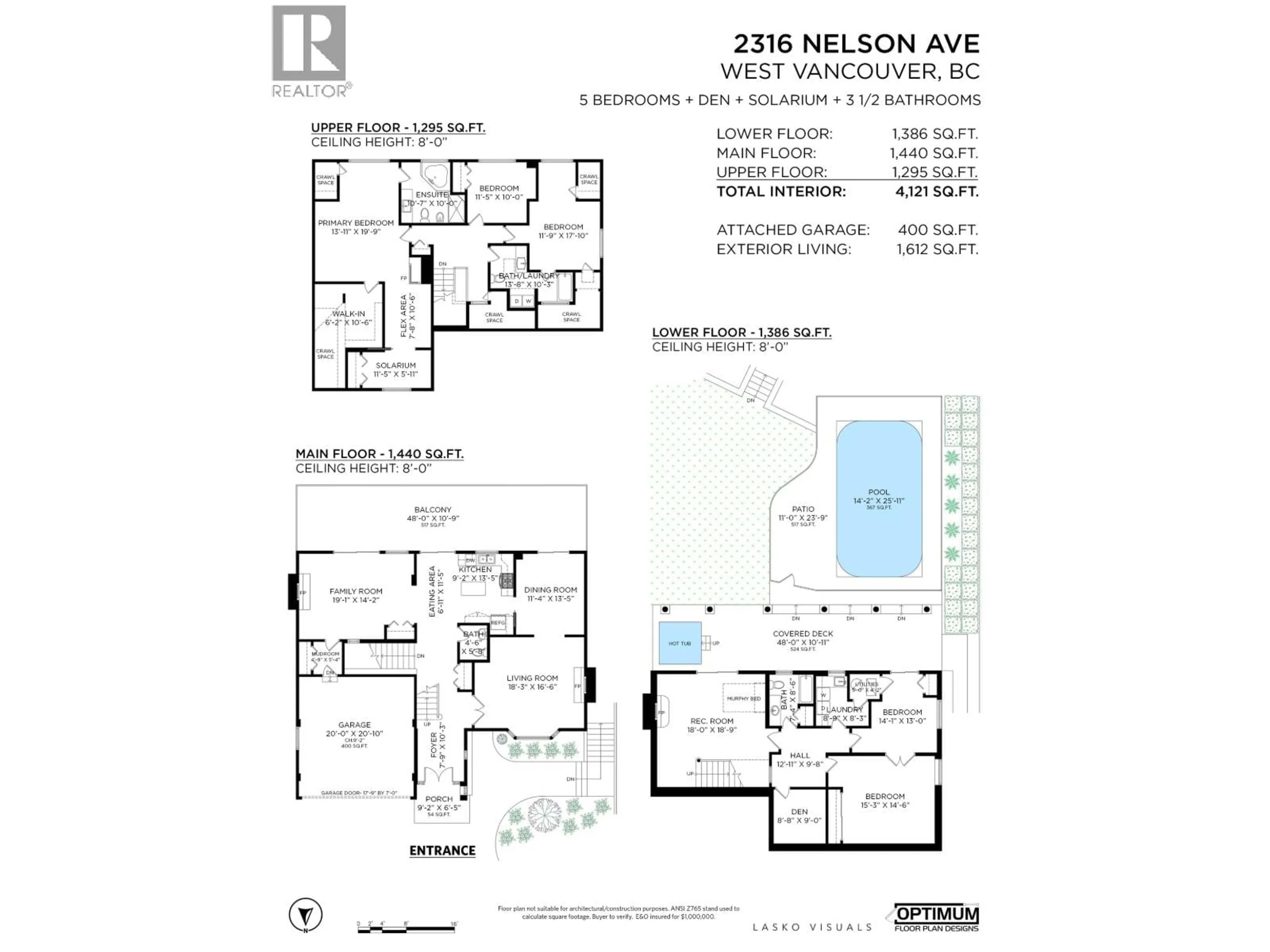 Floor plan for 2316 NELSON AVENUE, West Vancouver British Columbia V7V2R2