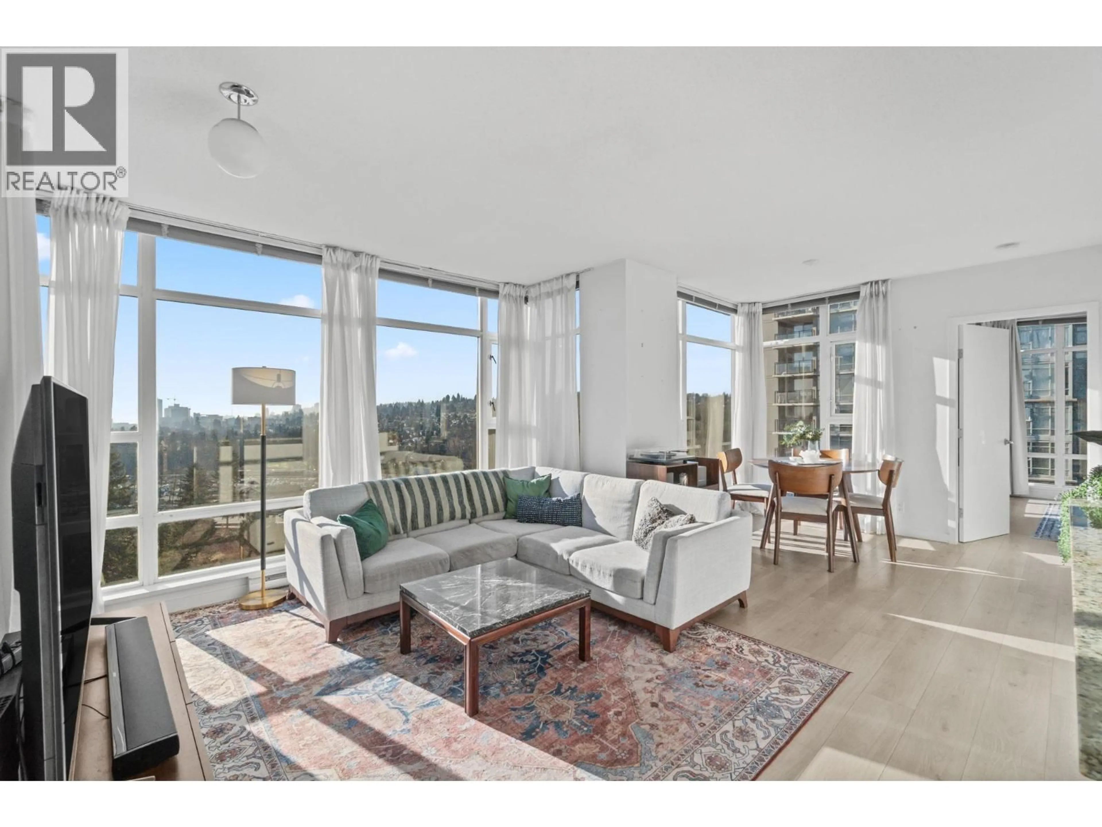 Living room with furniture, unknown for 1601 - 575 DELESTRE AVENUE, Coquitlam British Columbia V3K0A6