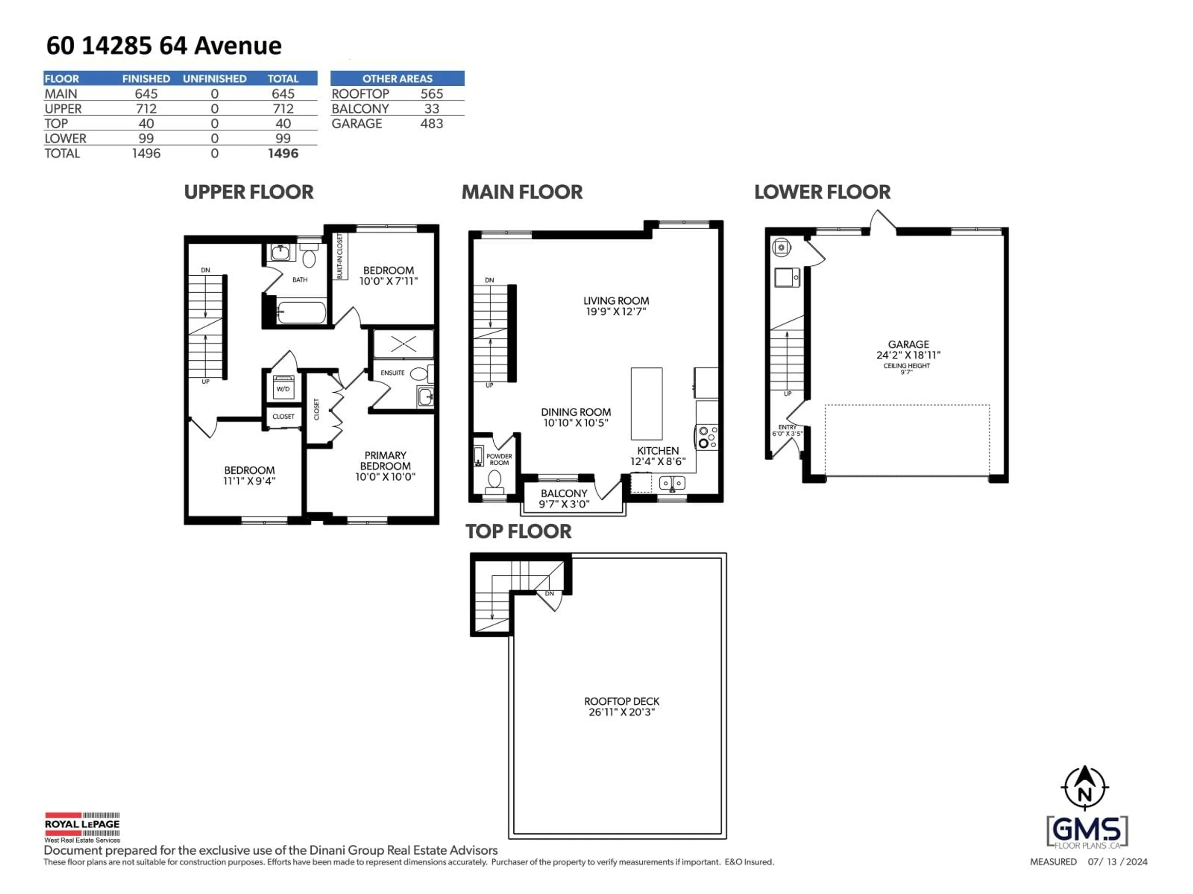 Floor plan for 60 - 14285 64 AVENUE, Surrey British Columbia V3W1Z2