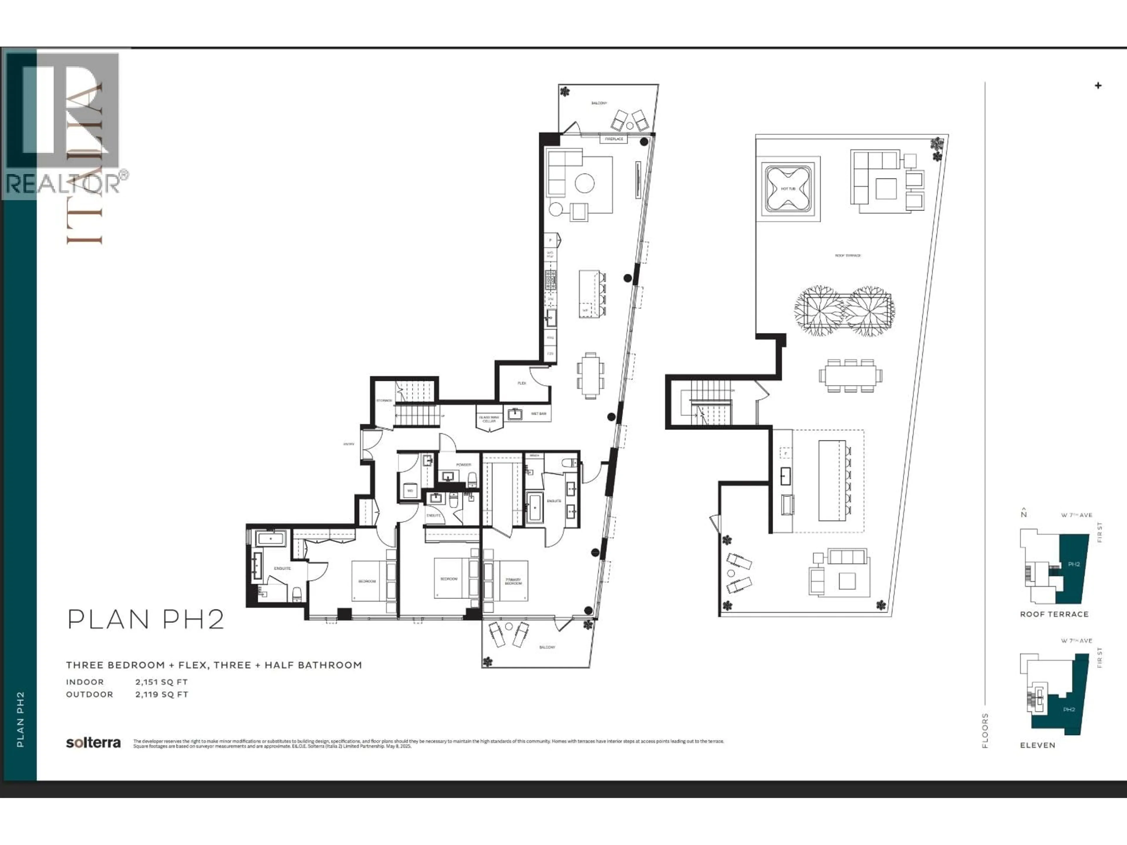 Floor plan for 1102 - 2323 FIR STREET, Vancouver British Columbia V6J1S5