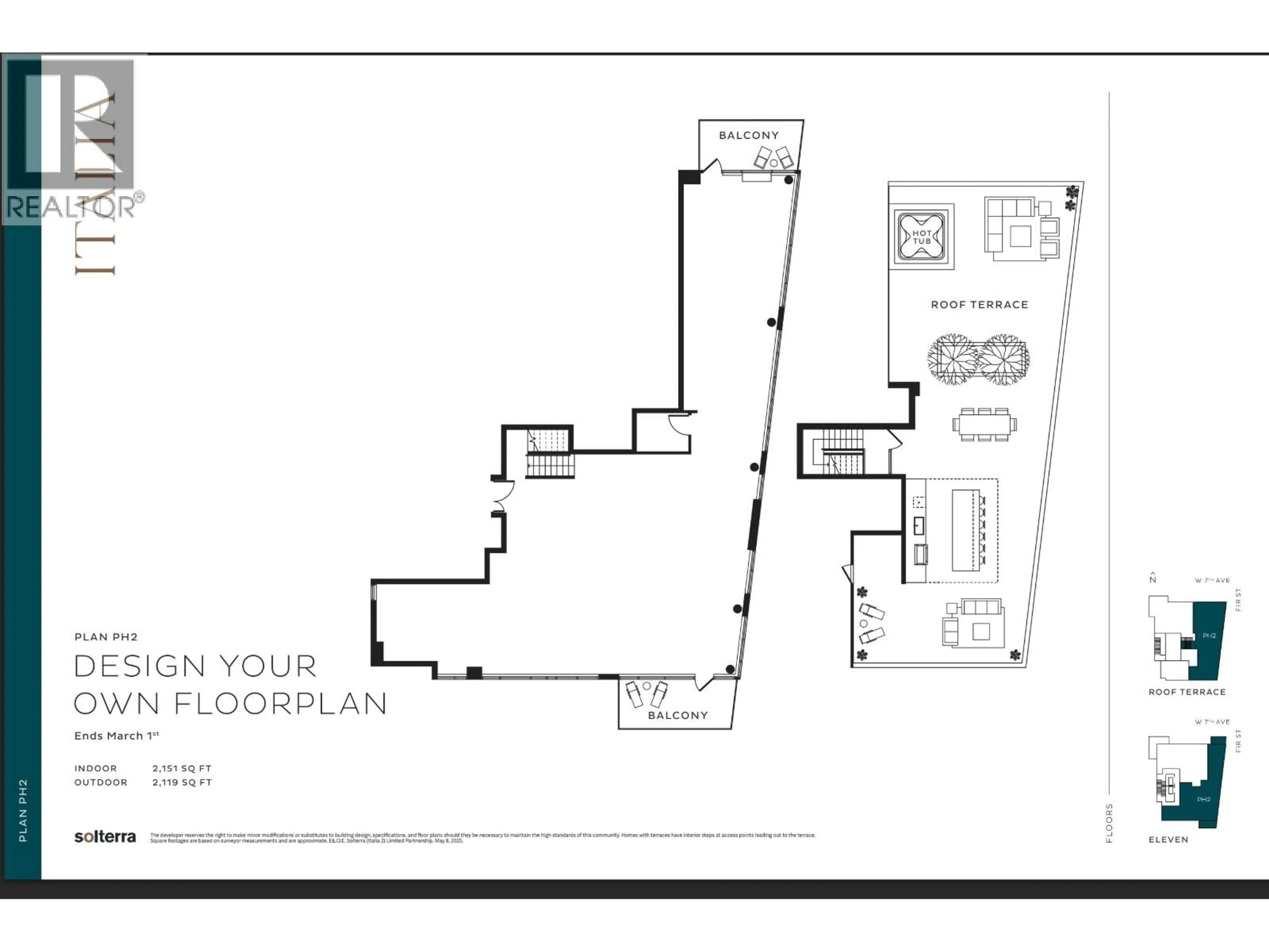 Floor plan for 1102 - 2323 FIR STREET, Vancouver British Columbia V6J1S5