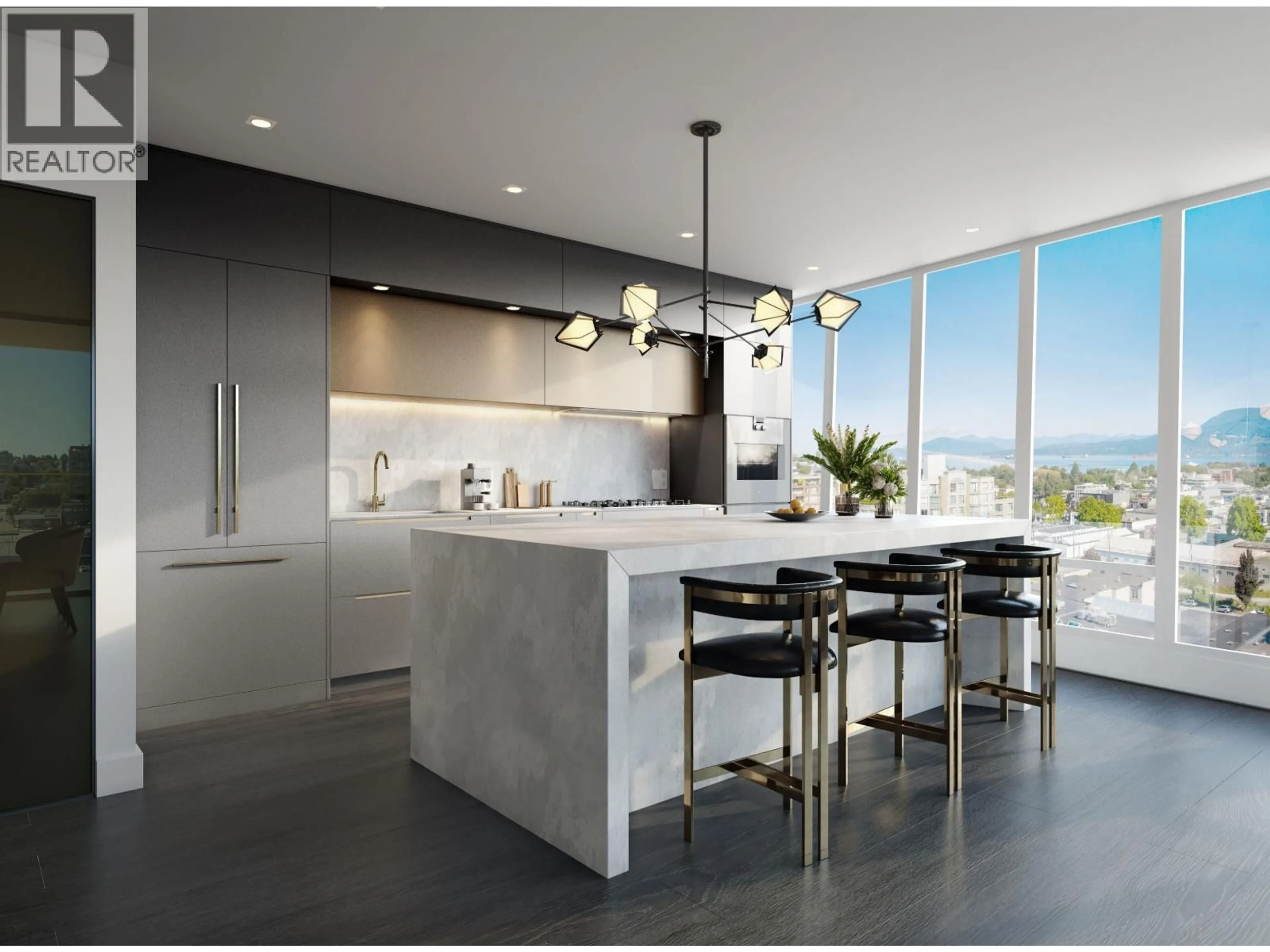 Contemporary kitchen, ceramic/tile floor for 1102 - 2323 FIR STREET, Vancouver British Columbia V6J1S5