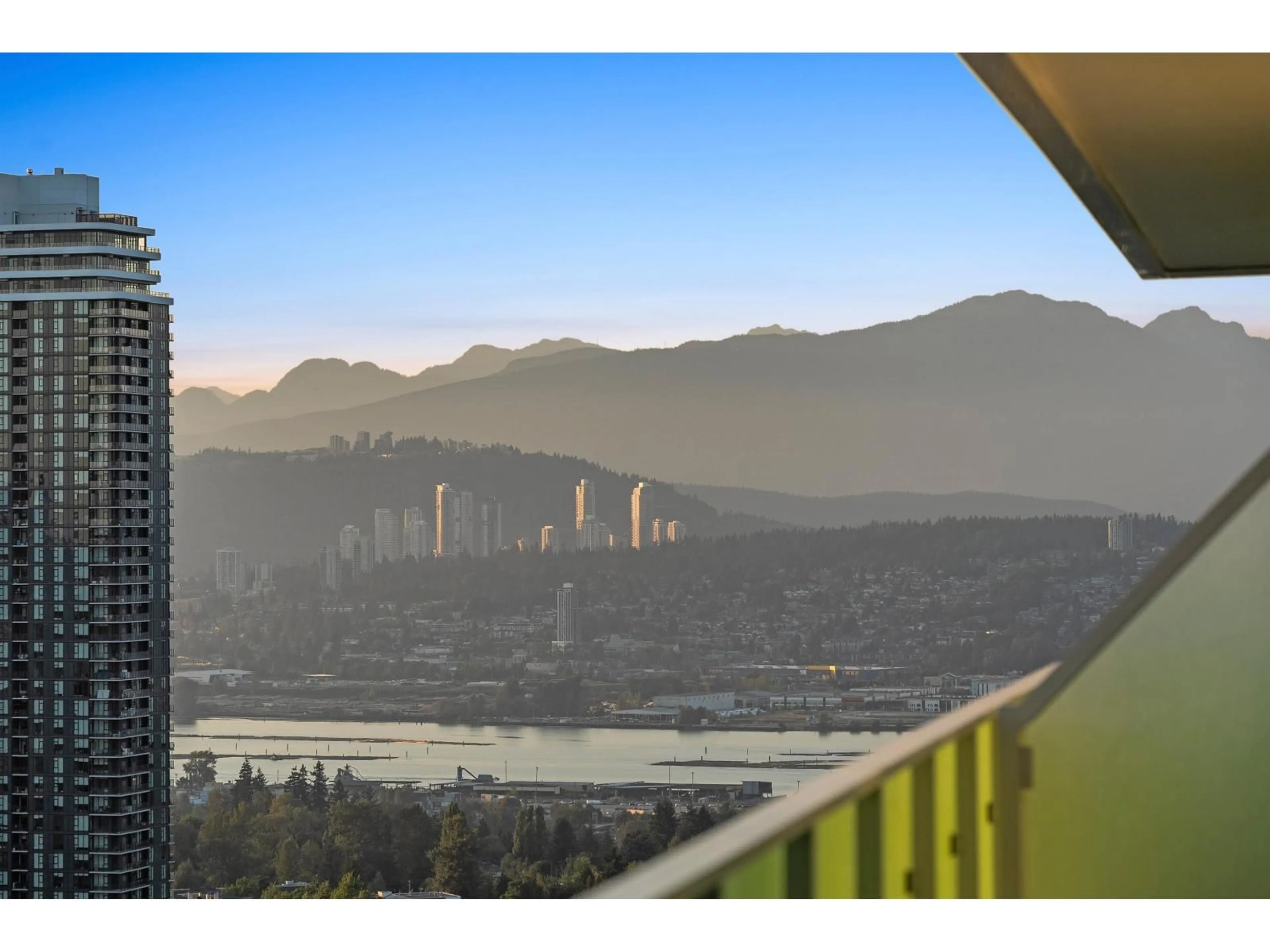 Balcony in the apartment, mountain view for 3102 - 10428 WHALLEY BOULEVARD, Surrey British Columbia V3T0W2