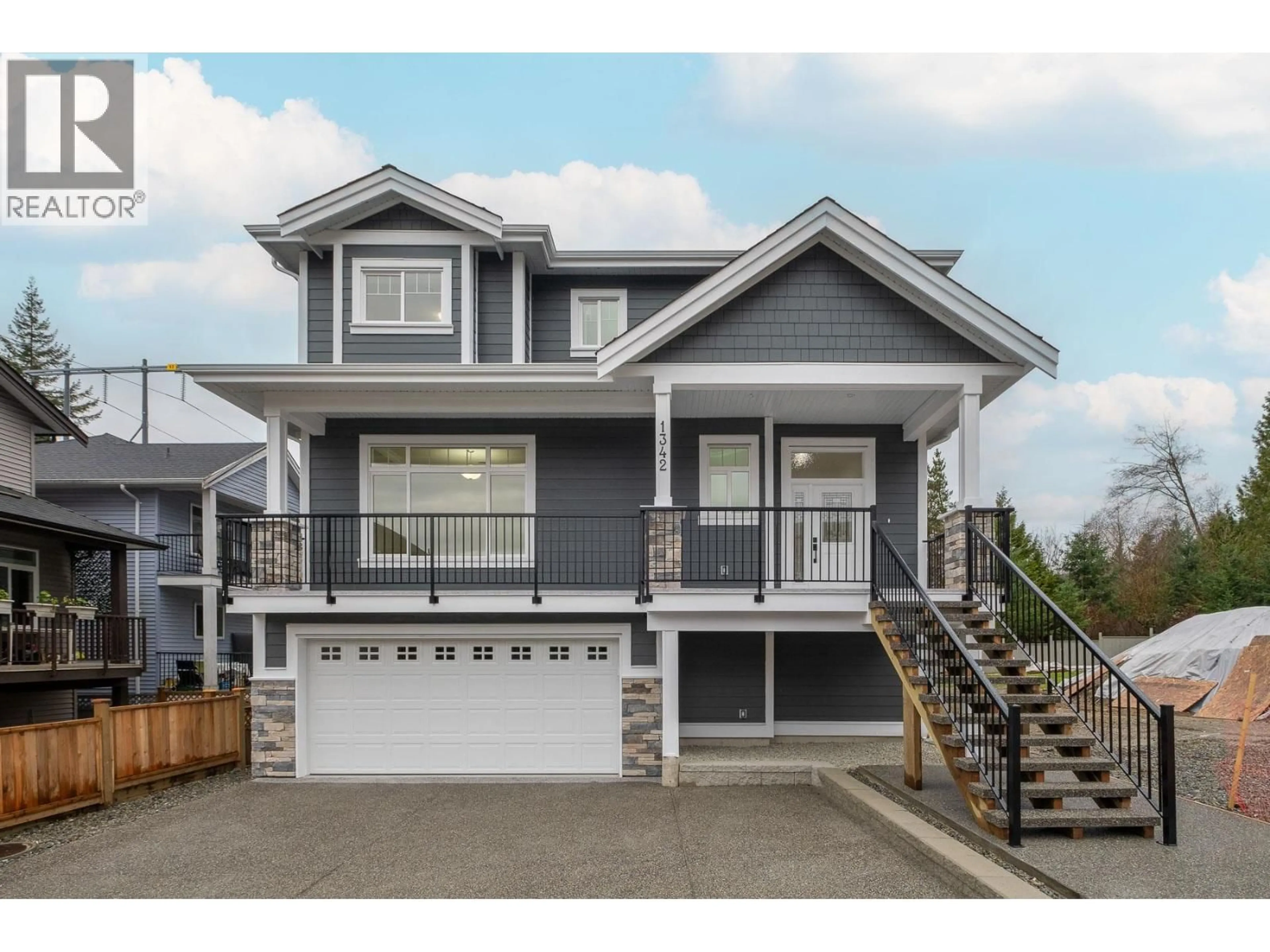 Home with vinyl exterior material, street for 1344 FRANCIS CRESCENT, Coquitlam British Columbia V3E0K7