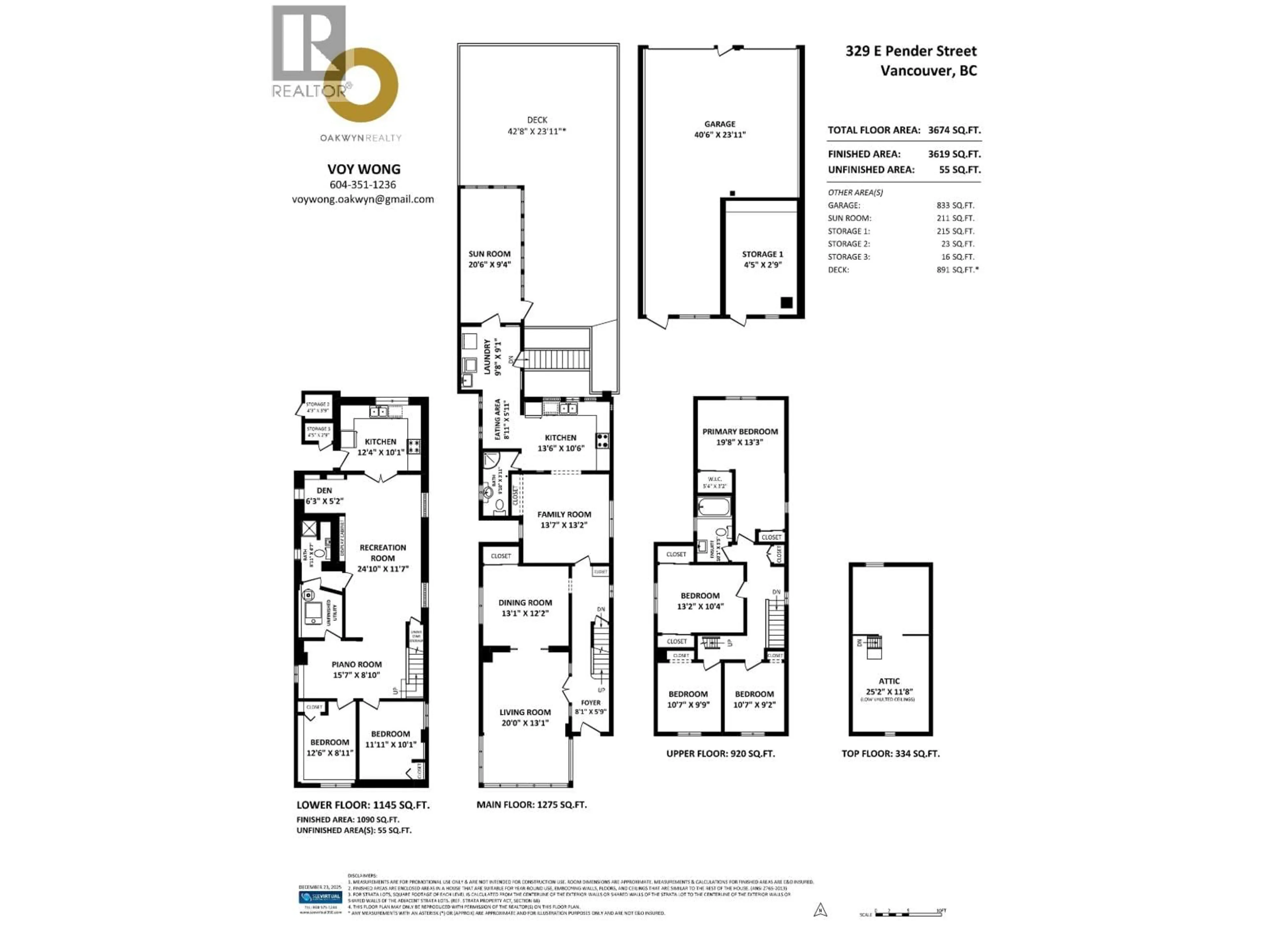 Floor plan for 329 PENDER STREET, Vancouver British Columbia V6A1V1