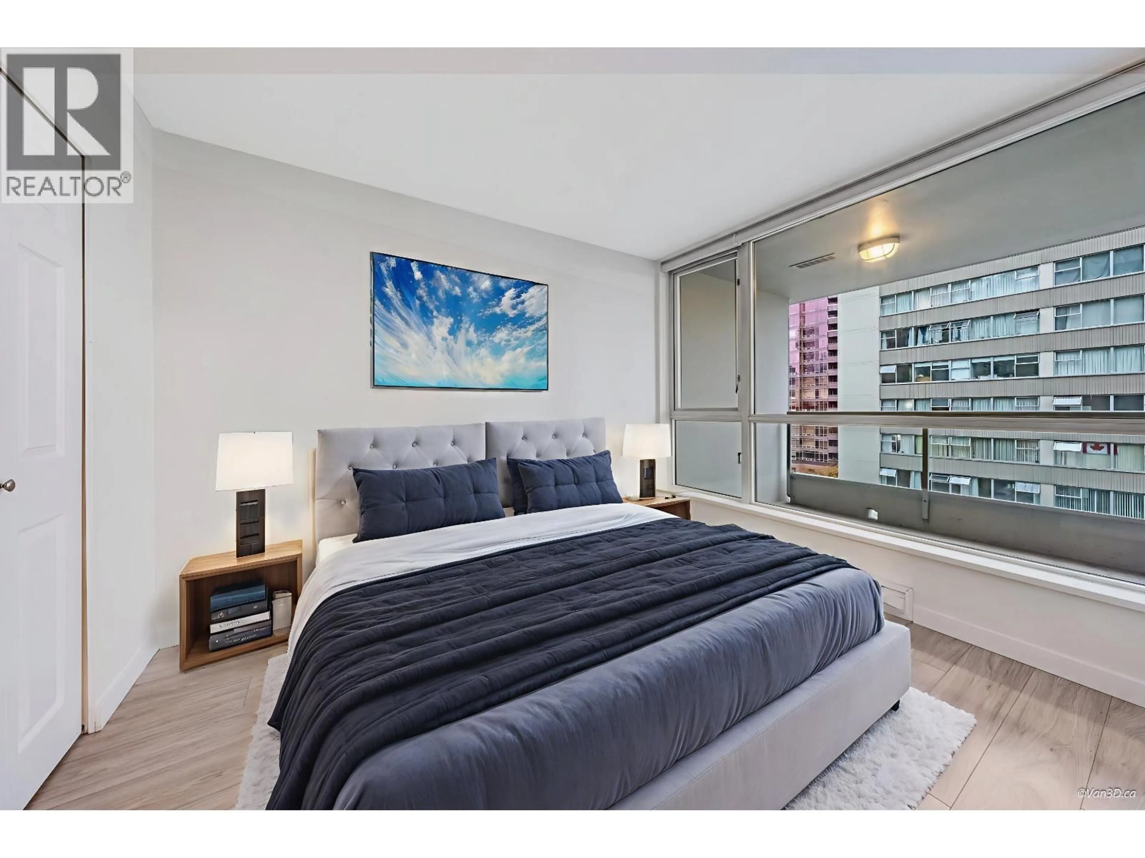 Bedroom with bed, unknown for 805 - 1420 GEORGIA STREET, Vancouver British Columbia V6G3K4