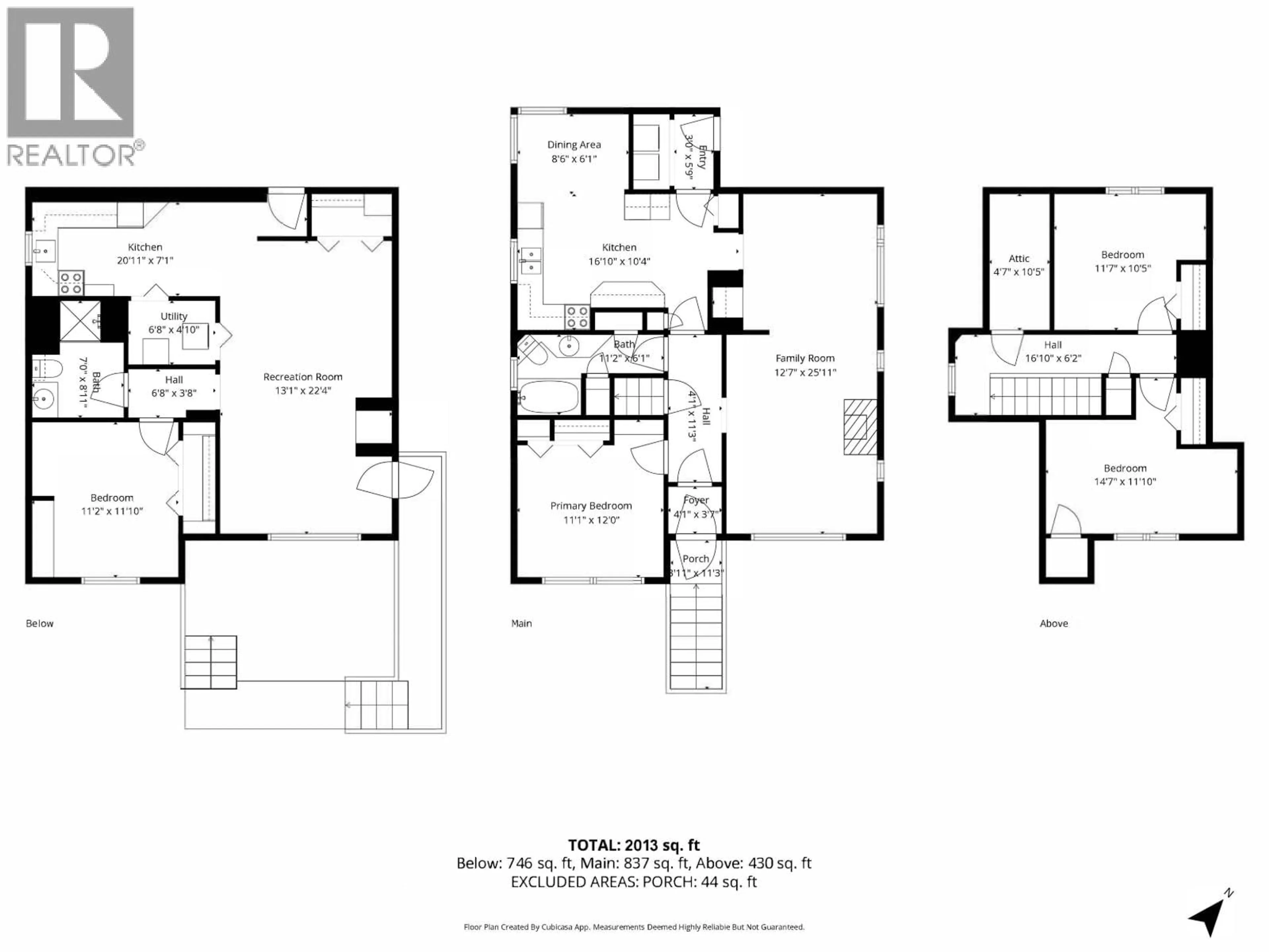 Floor plan for 231 EIGHTH AVENUE, New Westminster British Columbia V3L4K3