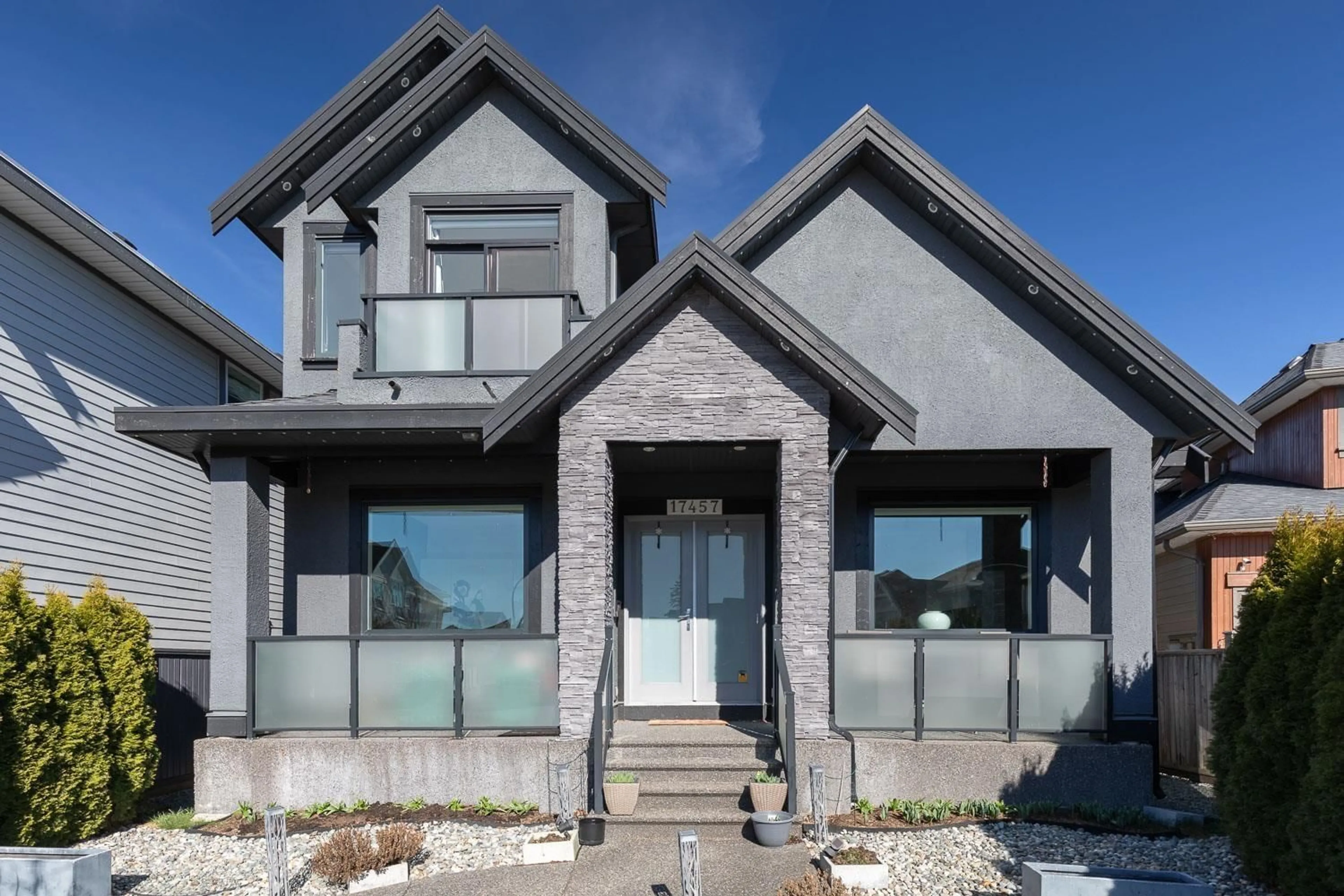 Home with brick exterior material, unknown for 17457 2B AVENUE, Surrey British Columbia V3Z6R9