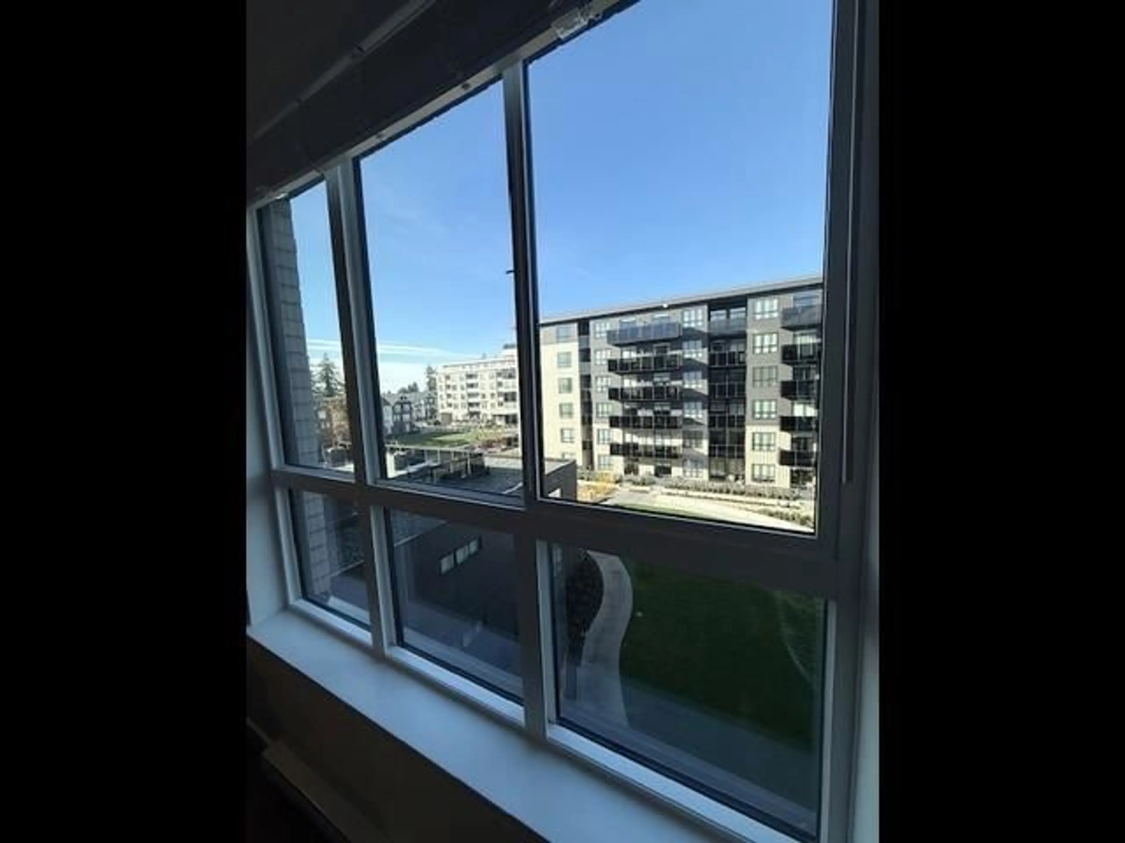 Balcony in the apartment, city buildings view from balcony for 420 - 8509 158 STREET, Surrey British Columbia V4N5A4