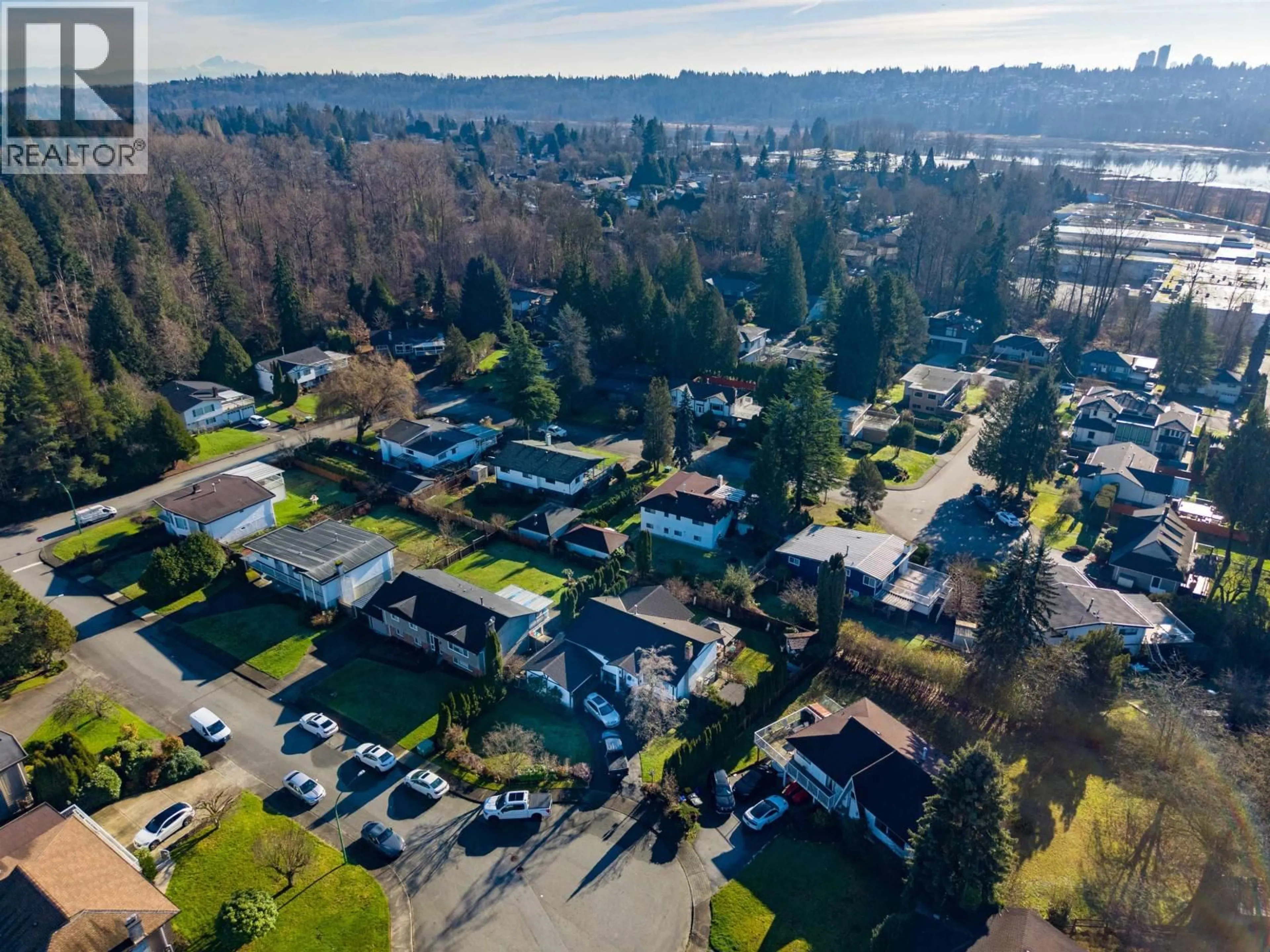 A pic from outside/outdoor area/front of a property/back of a property/a pic from drone, street for 7158 CARDINAL COURT, Burnaby British Columbia V5A1Y7