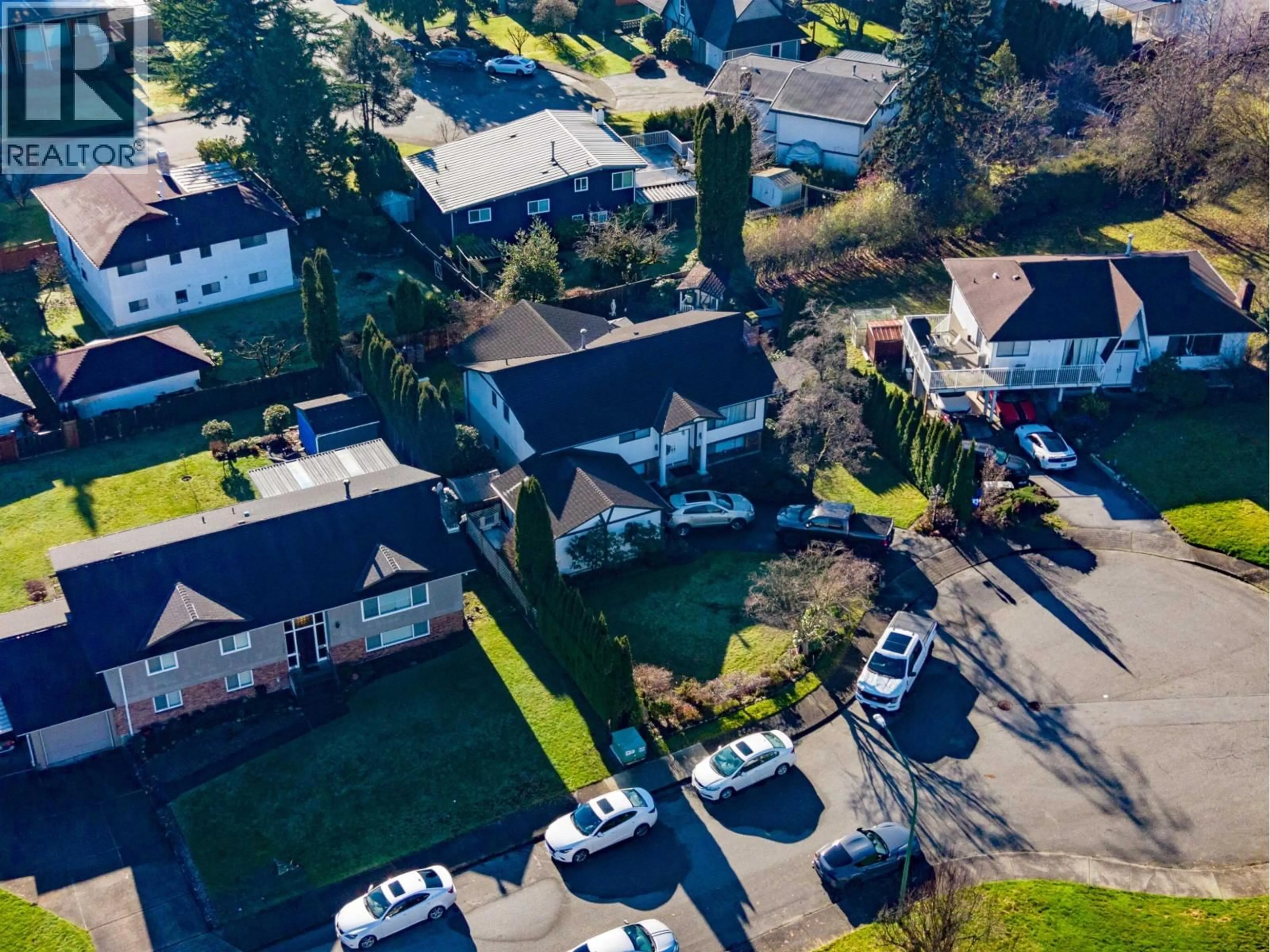 A pic from outside/outdoor area/front of a property/back of a property/a pic from drone, street for 7158 CARDINAL COURT, Burnaby British Columbia V5A1Y7