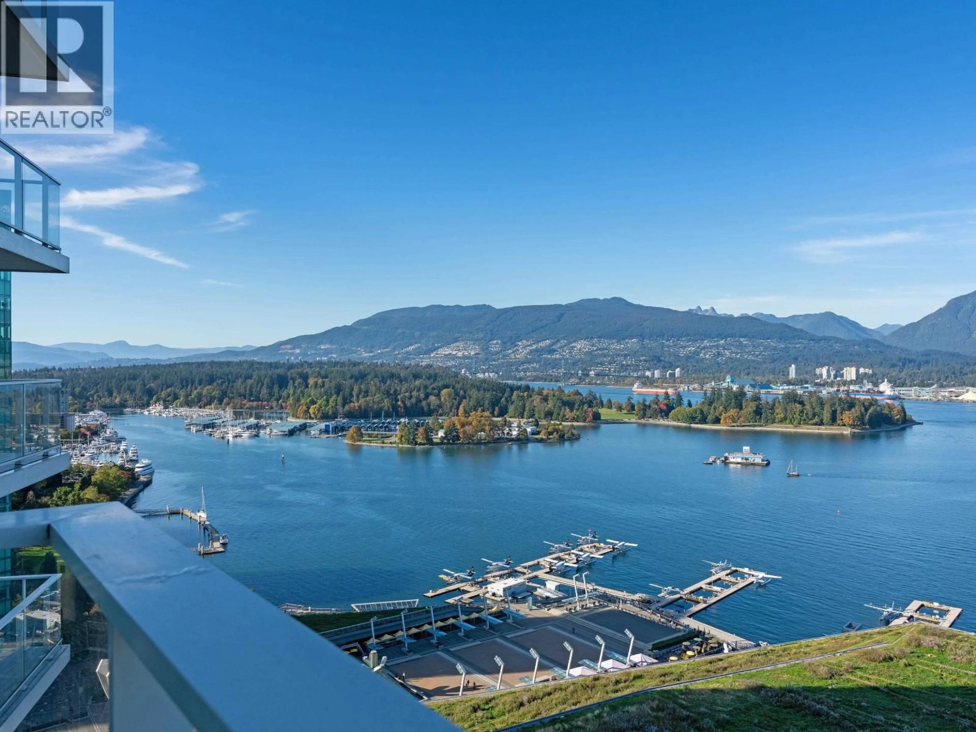 A pic from outside/outdoor area/front of a property/back of a property/a pic from drone, water/lake/river/ocean view for 2701 - 1011 CORDOVA STREET, Vancouver British Columbia V6C0B2