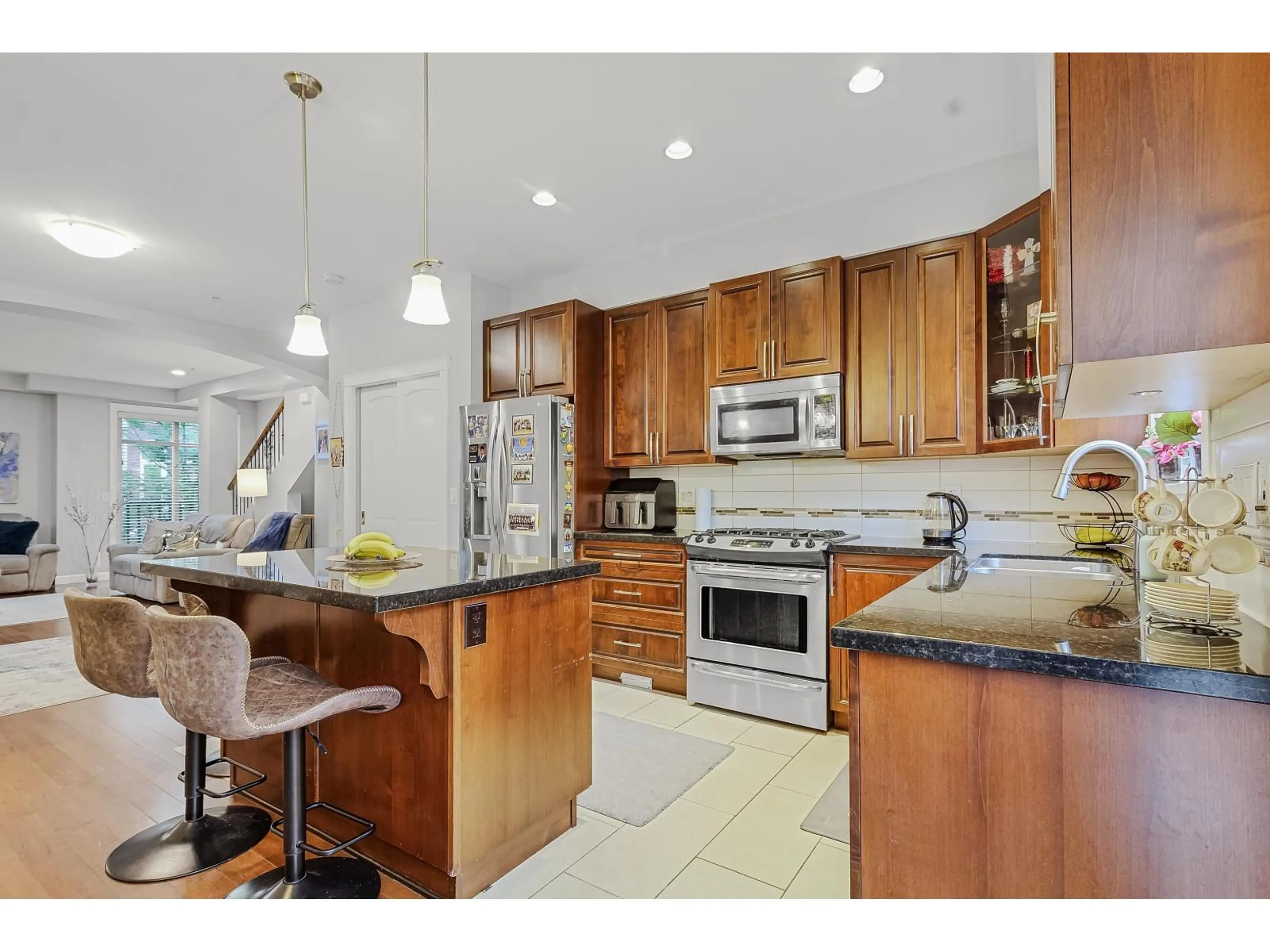 Open concept kitchen, ceramic/tile floor for 126 - 20738 84 AVENUE, Langley British Columbia V2Y0J6