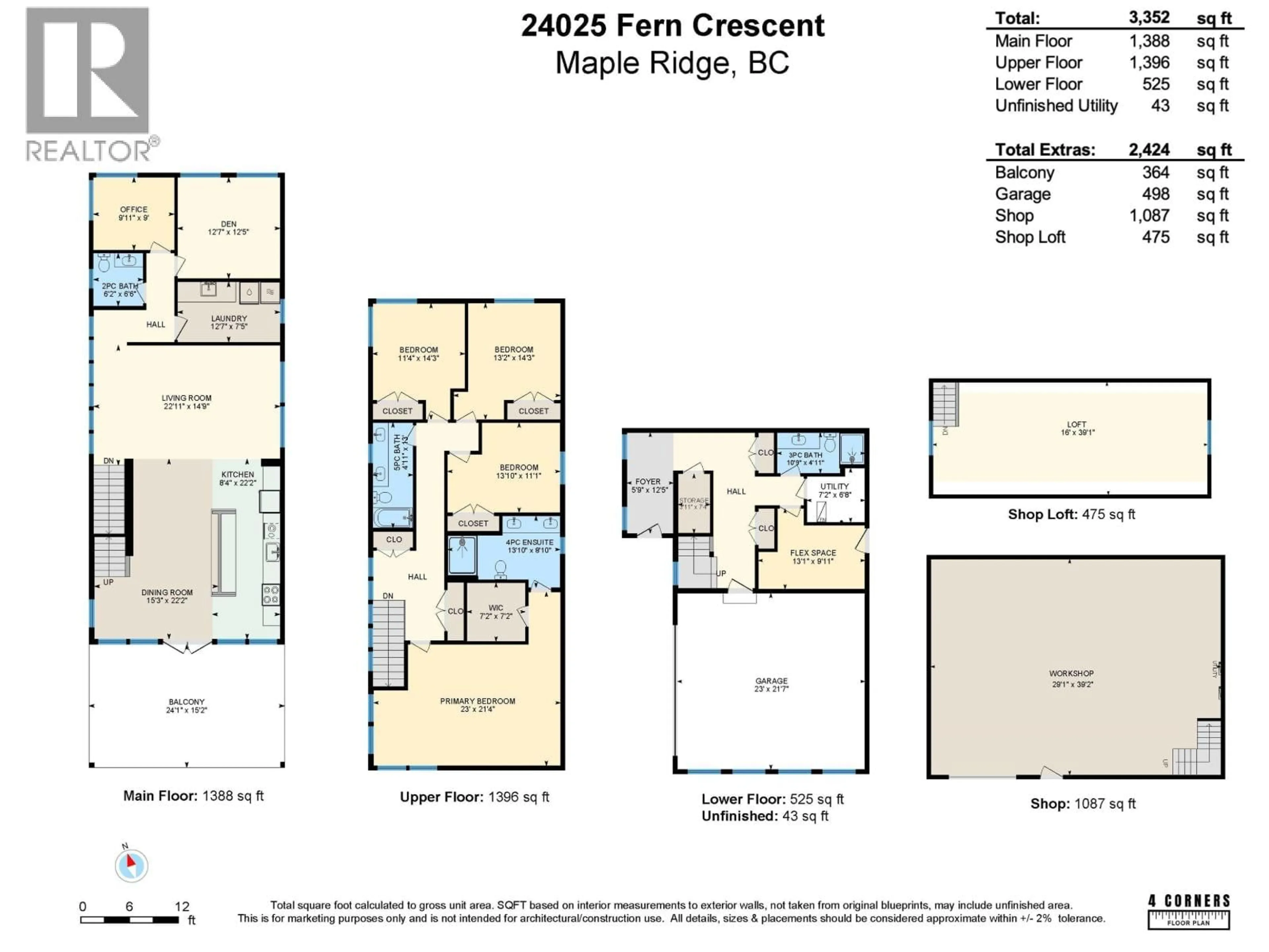 Floor plan for 24025 FERN CRESCENT, Maple Ridge British Columbia V4R2S1