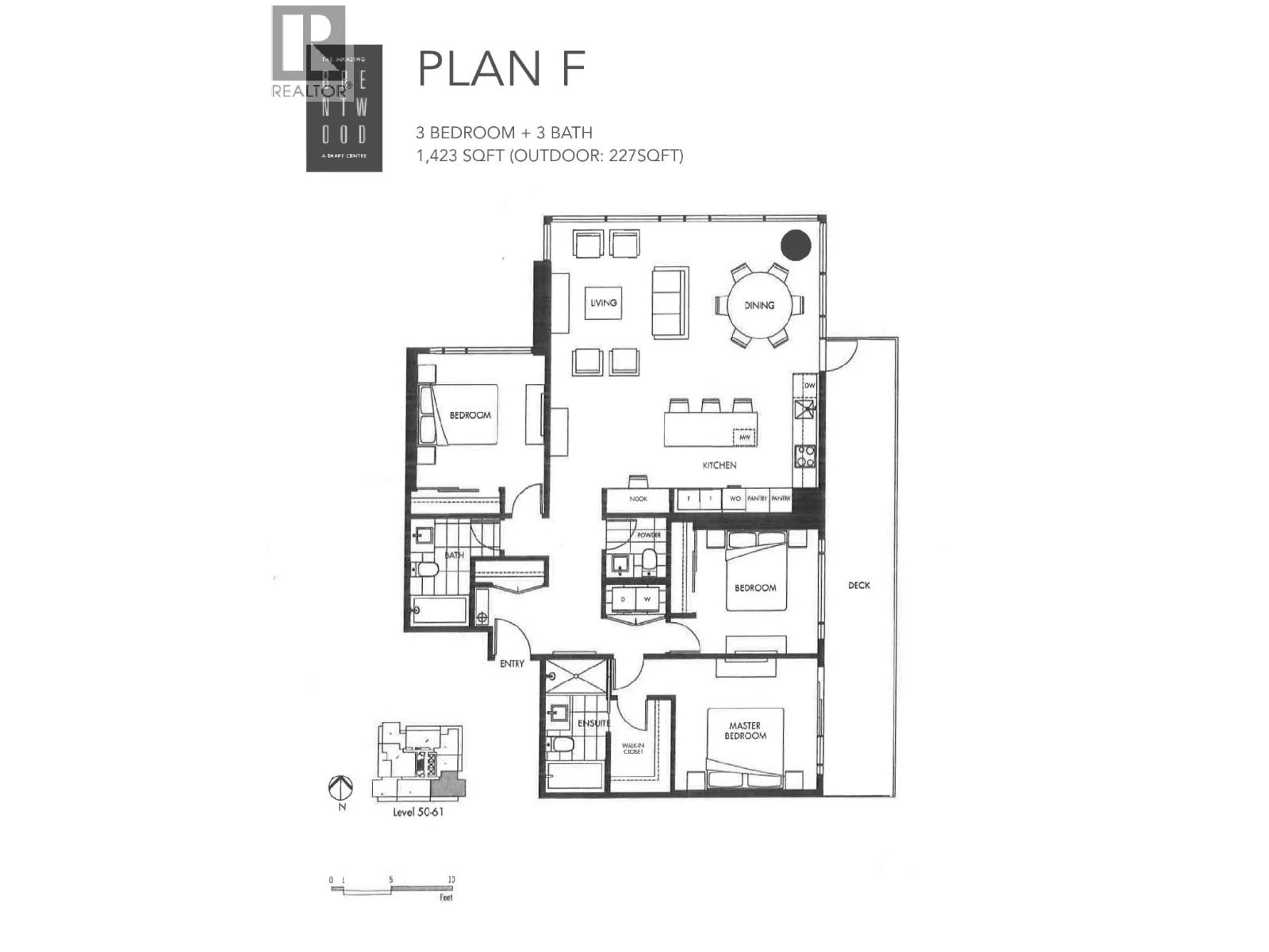 Floor plan for 5702 - 1955 ALPHA AVENUE, Burnaby British Columbia V5C0K6