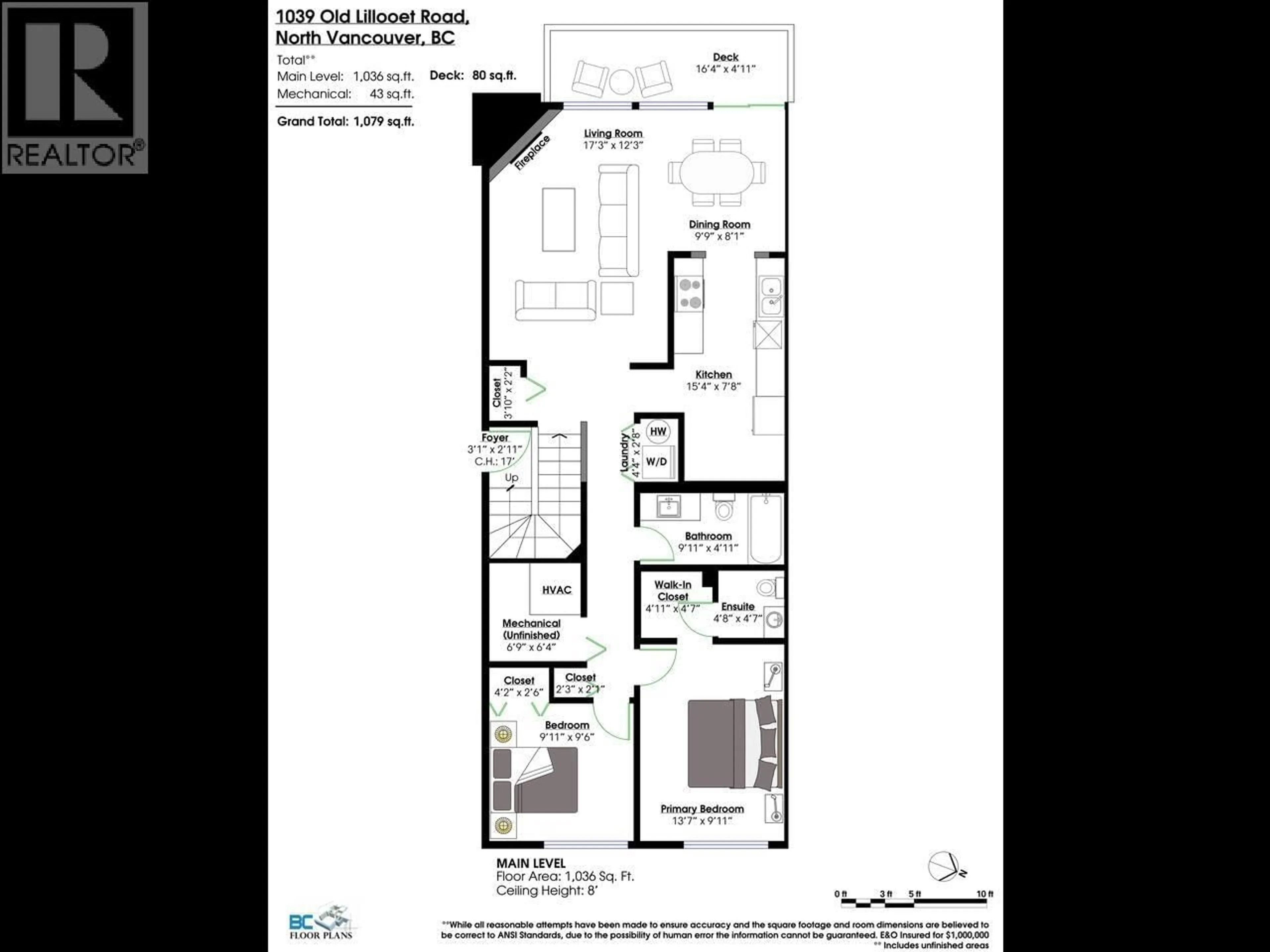 Floor plan for 1039 OLD LILLOOET ROAD, North Vancouver British Columbia V7J3H6