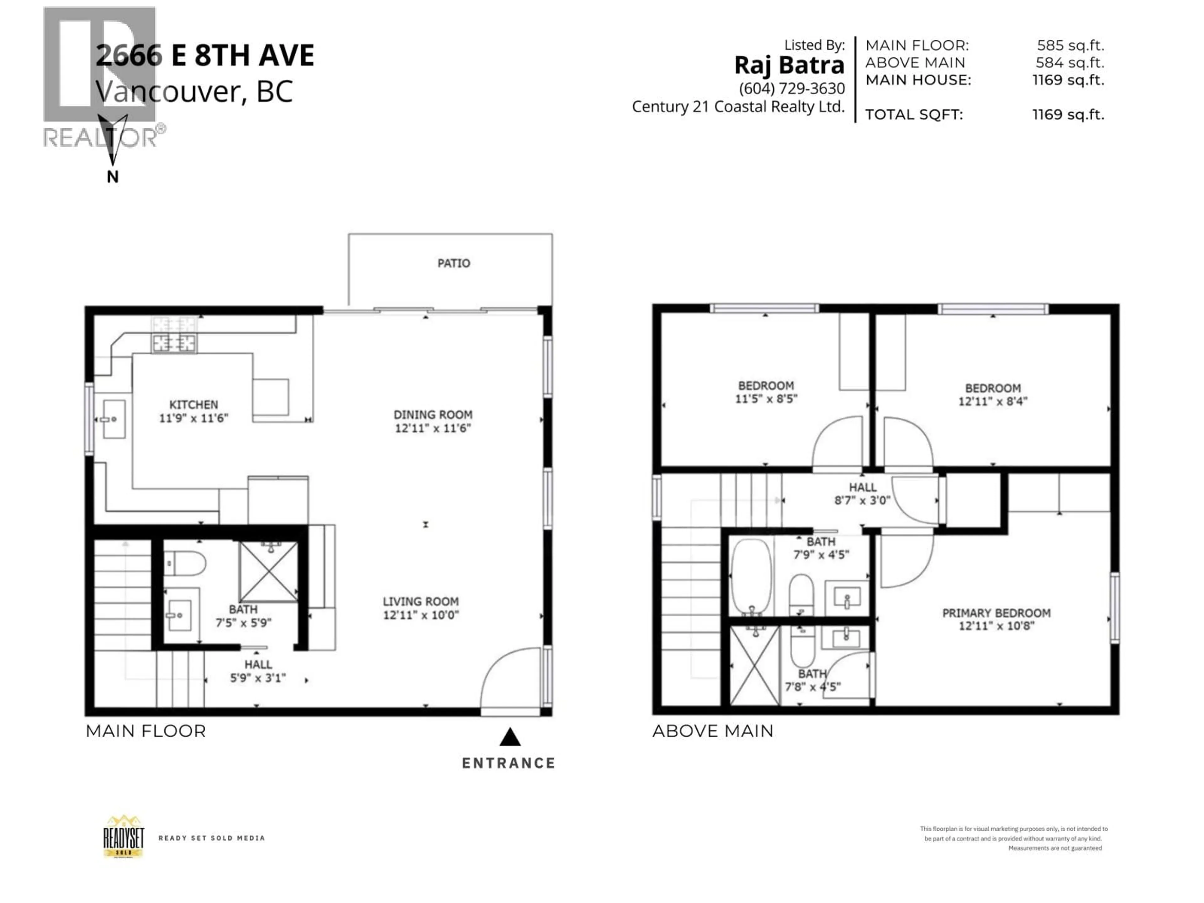 Floor plan for 2666 8TH AVENUE, Vancouver British Columbia V5M1W5