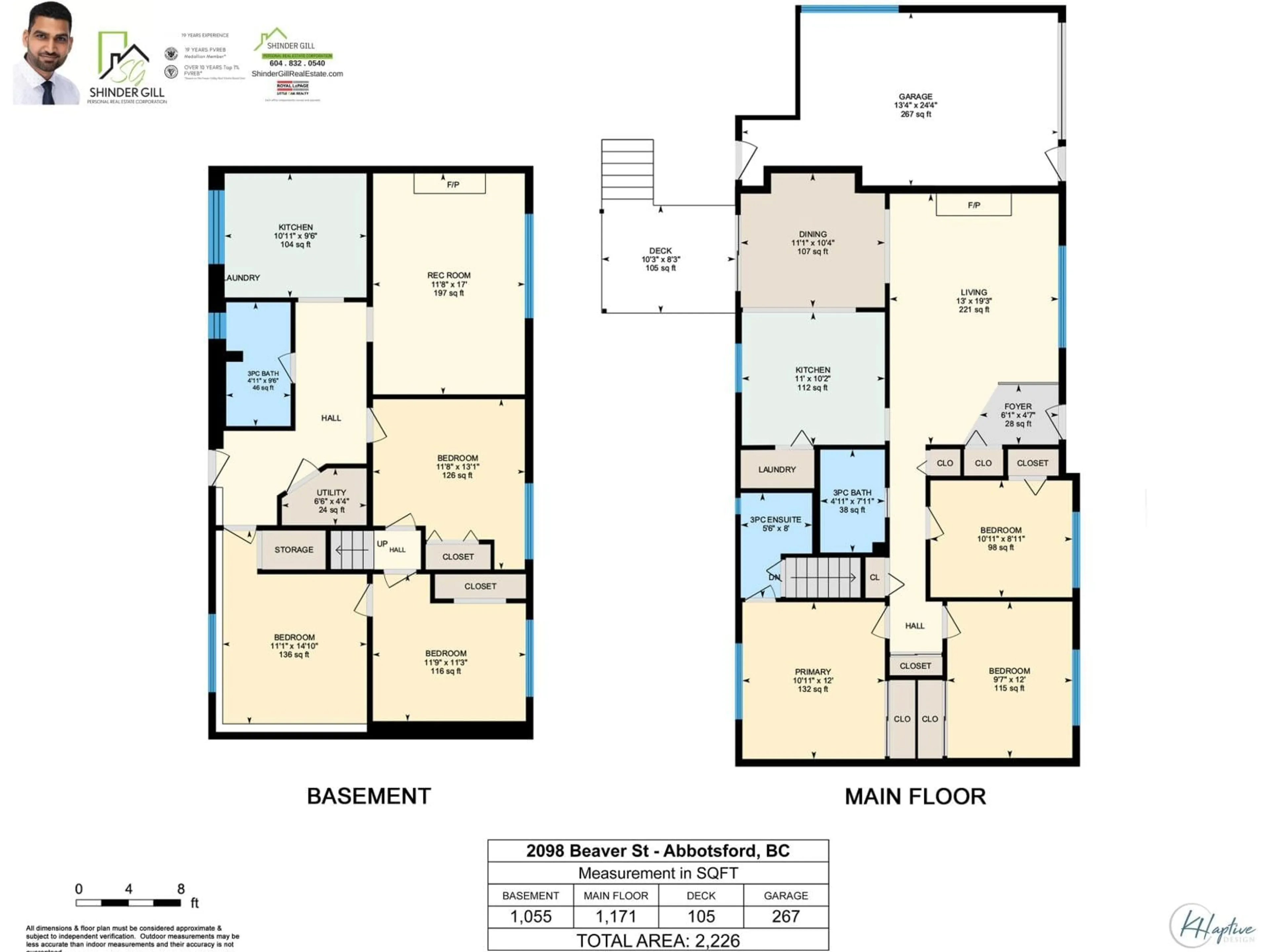 Floor plan for 2098 BEAVER STREET, Abbotsford British Columbia V2T3C6