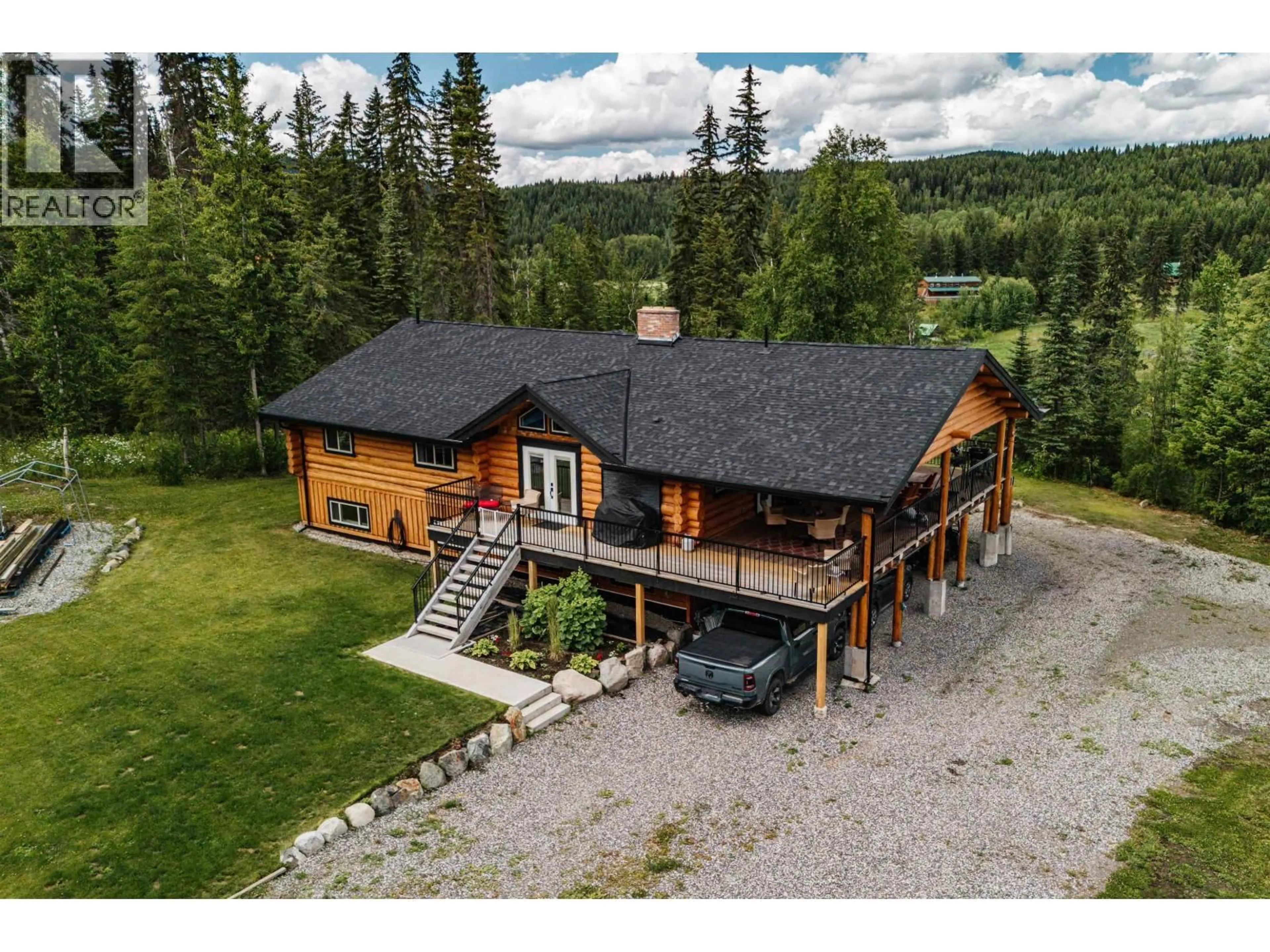 A pic from outside/outdoor area/front of a property/back of a property/a pic from drone, unknown for 2199 EAGLE CREEK ROAD, Canim Lake British Columbia V0K1L0