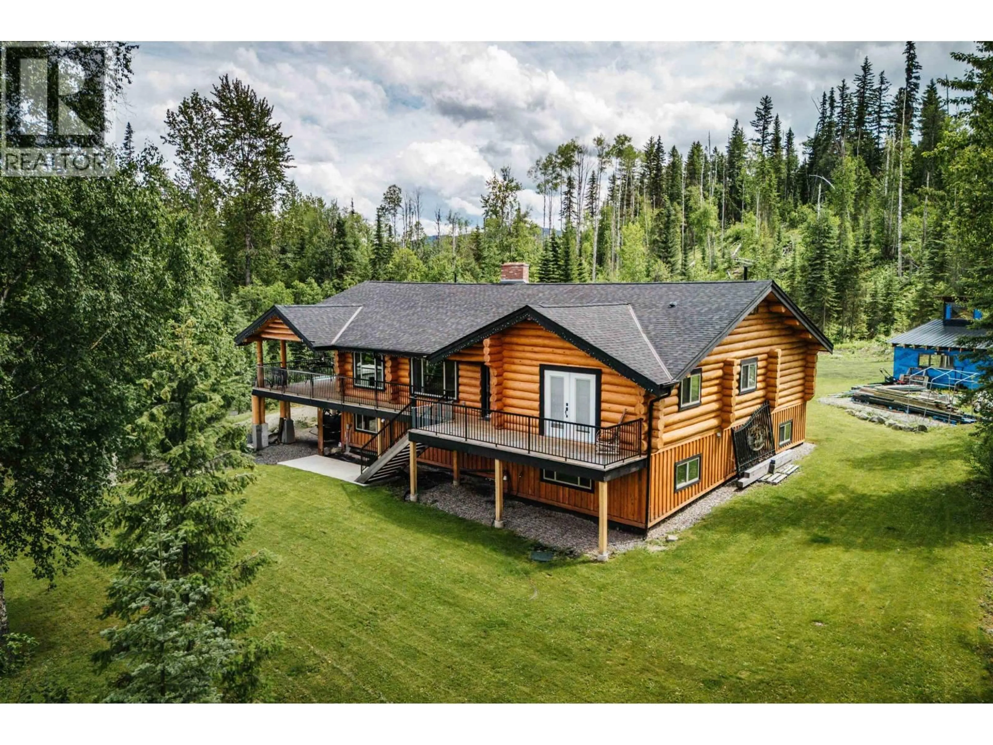 A pic from outside/outdoor area/front of a property/back of a property/a pic from drone, mountain view for 2199 EAGLE CREEK ROAD, Canim Lake British Columbia V0K1L0