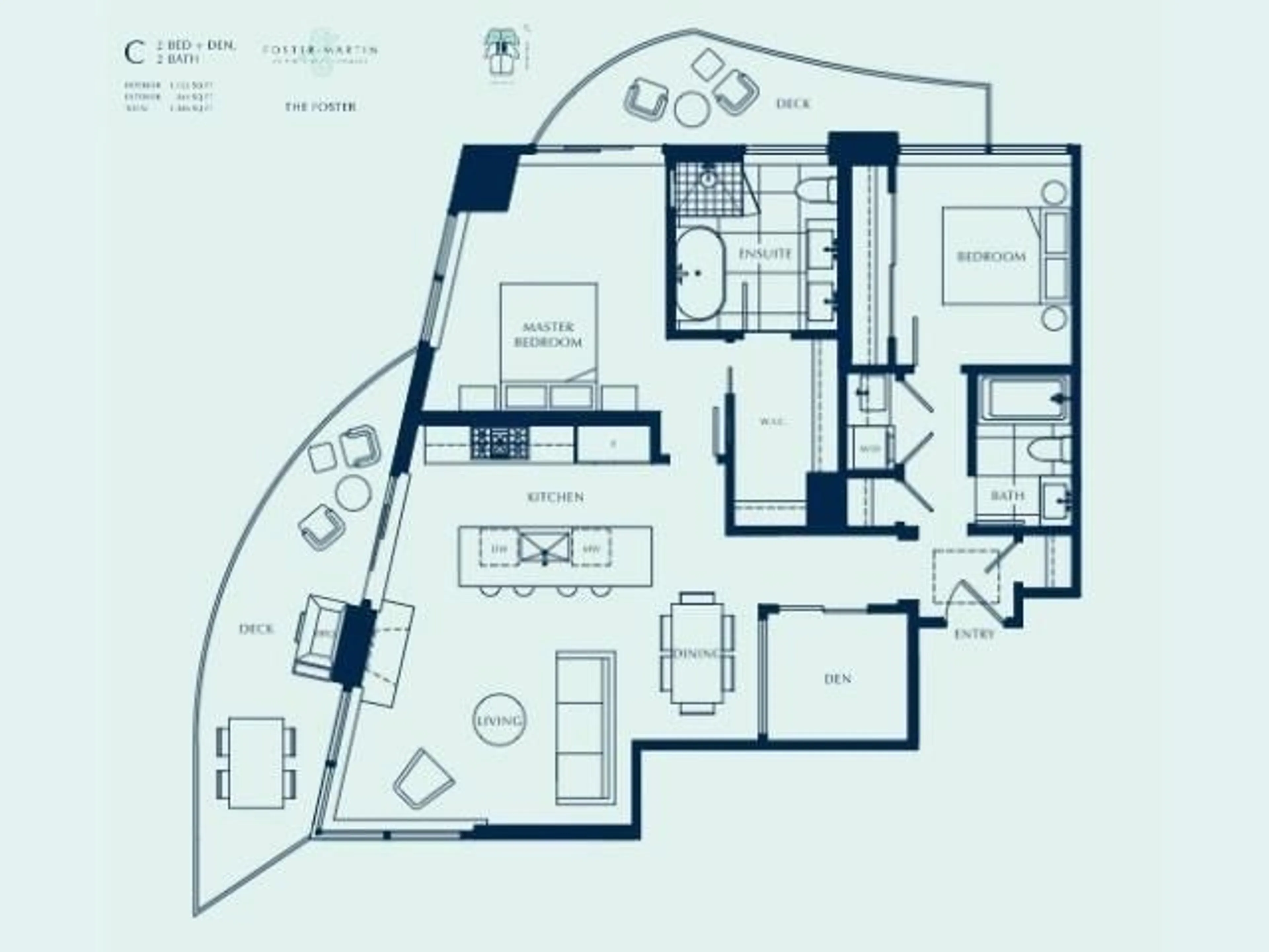 Floor plan for 2001 - 1501 FOSTER STREET, White Rock British Columbia V4B0C3