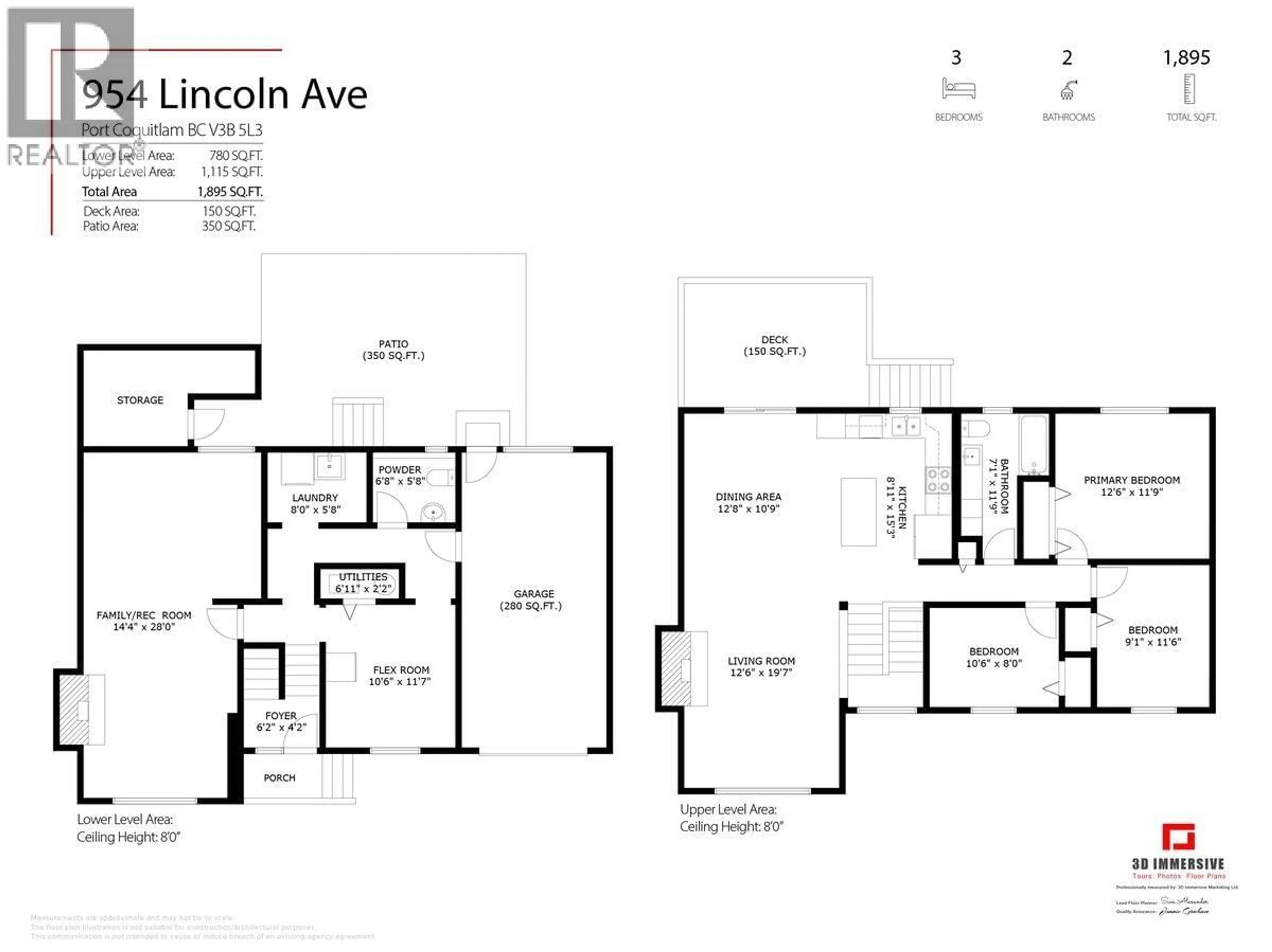 Floor plan for 954 LINCOLN AVENUE, Port Coquitlam British Columbia V3B5L3