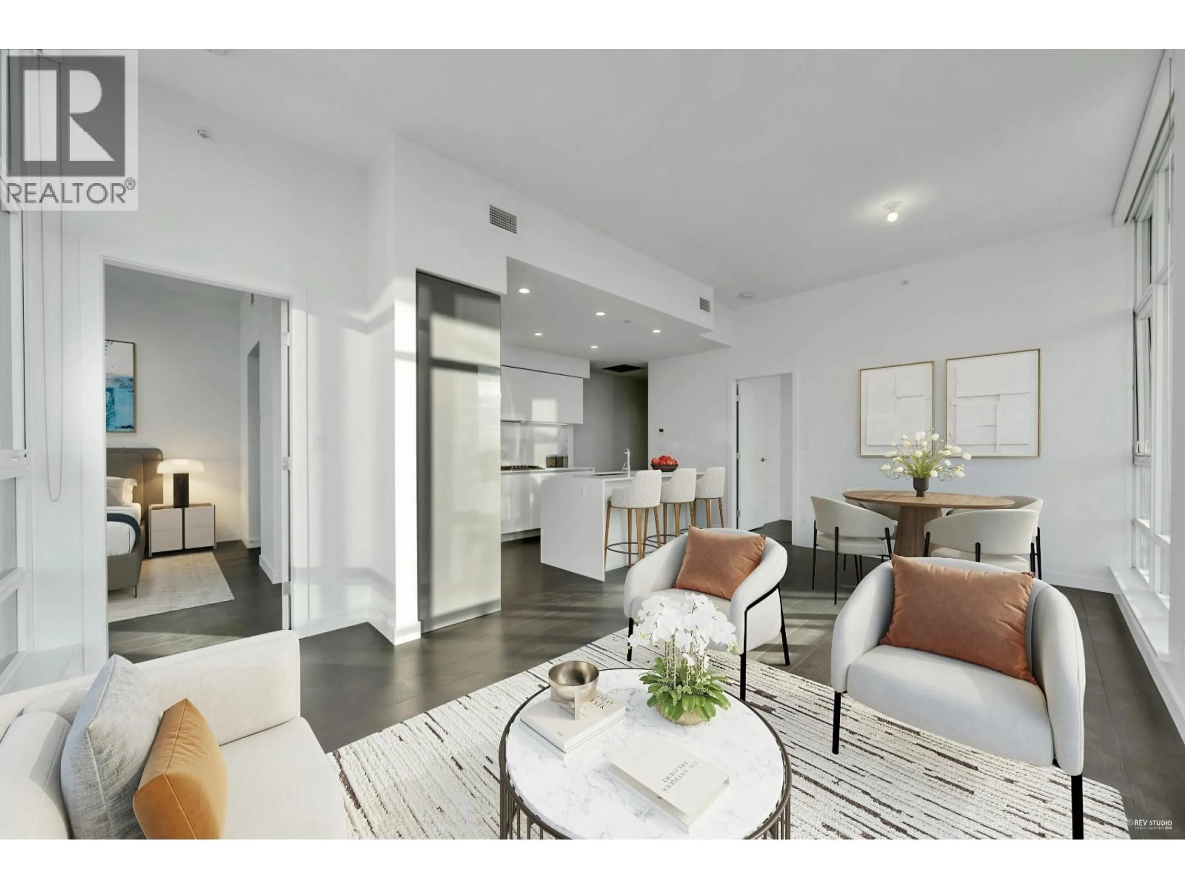 Living room with furniture, unknown for 3402 - 2085 SKYLINE COURT, Burnaby British Columbia V5C0M6