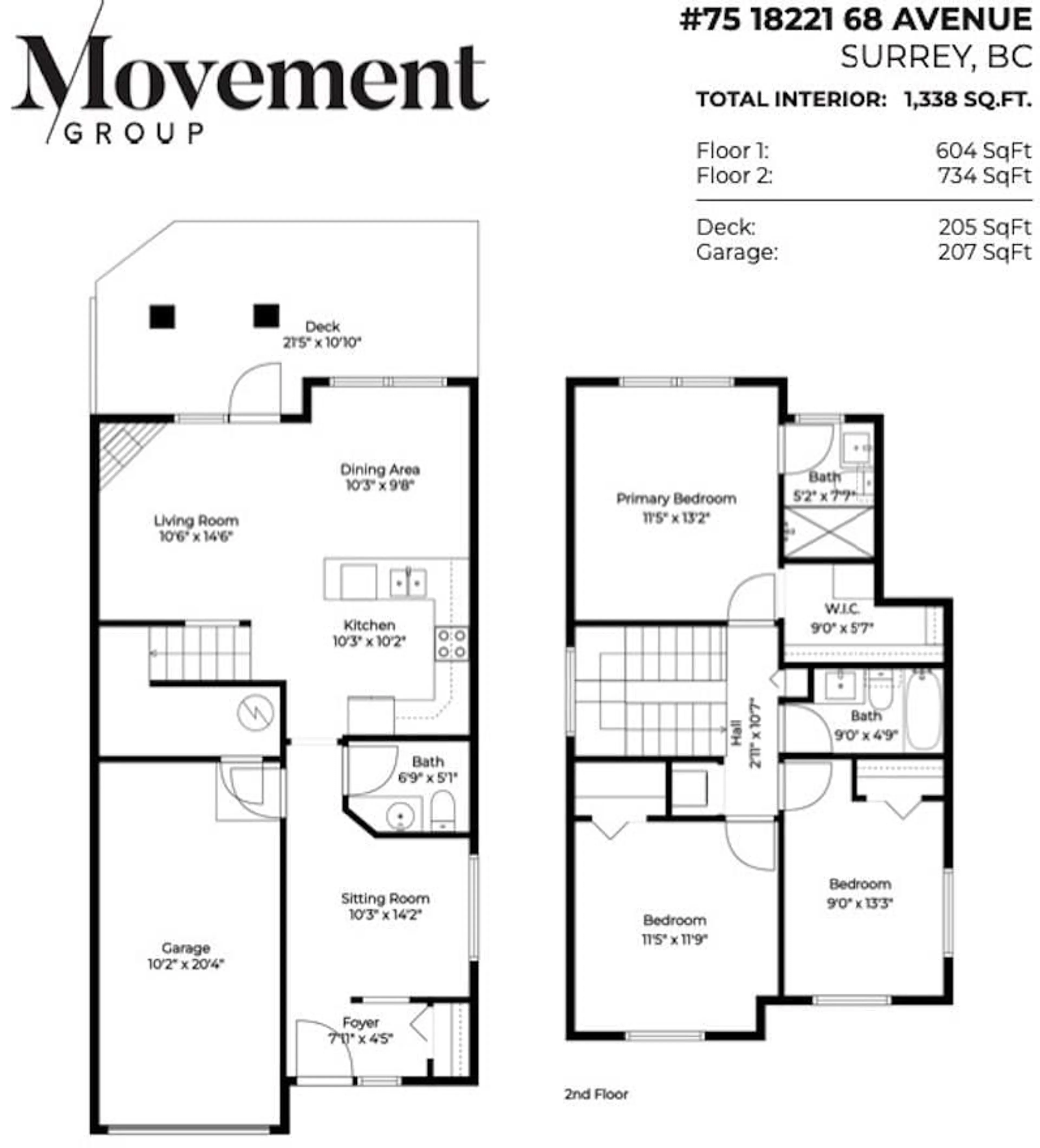 Floor plan for 75 - 18221 68 AVENUE, Surrey British Columbia V3S9J1
