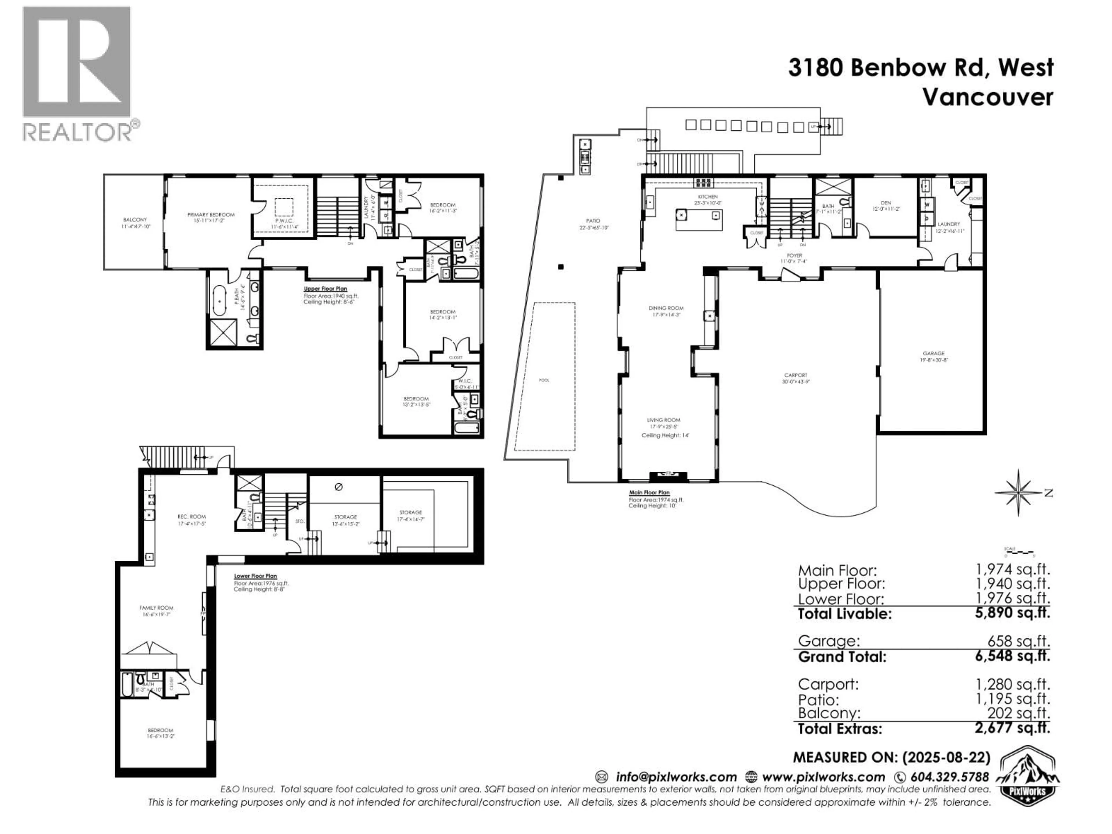 Floor plan for 3180 BENBOW ROAD, West Vancouver British Columbia V7V3E2