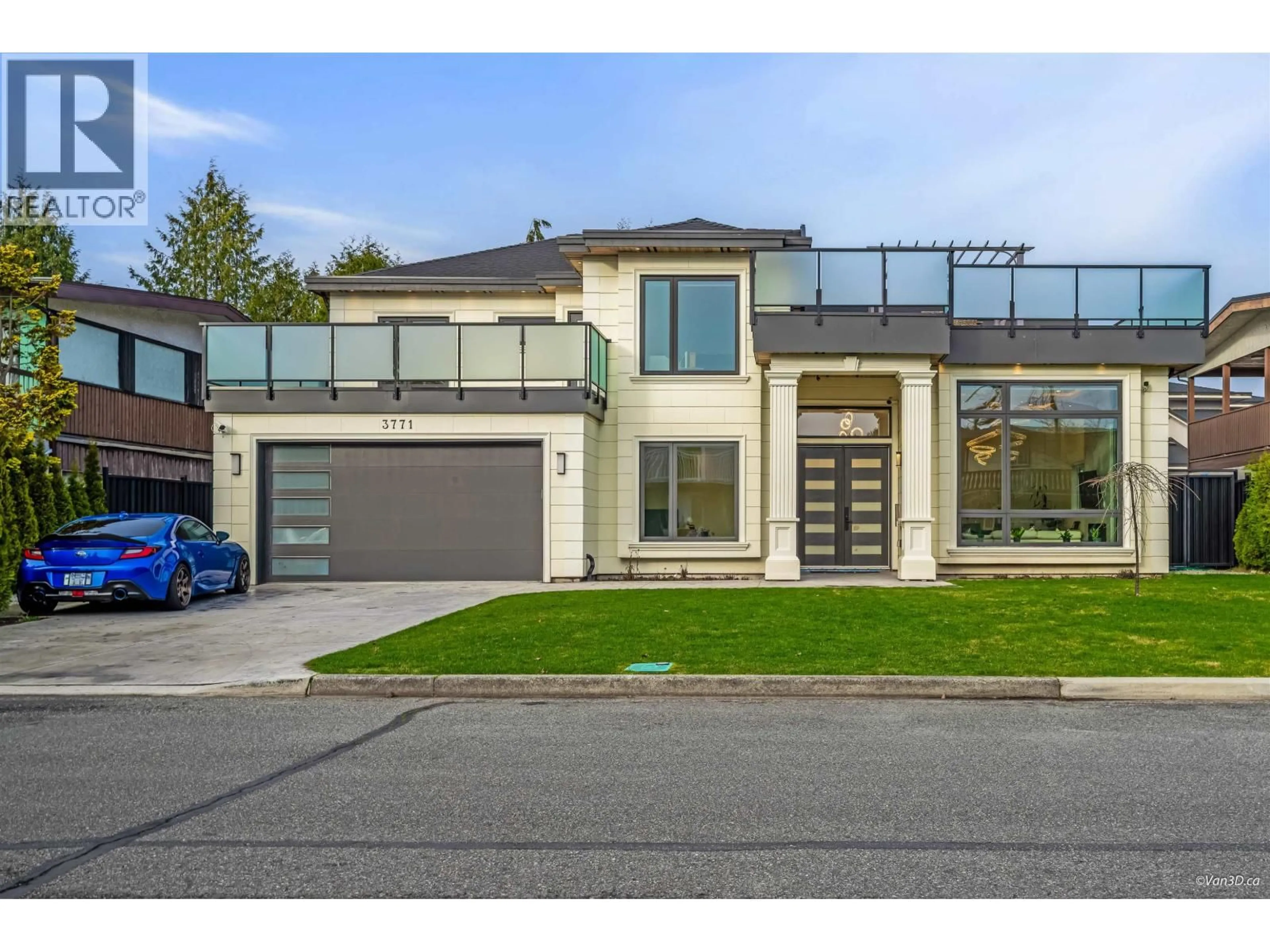 Home with brick exterior material, street for 3771 BOWEN DRIVE, Richmond British Columbia V7C4C9