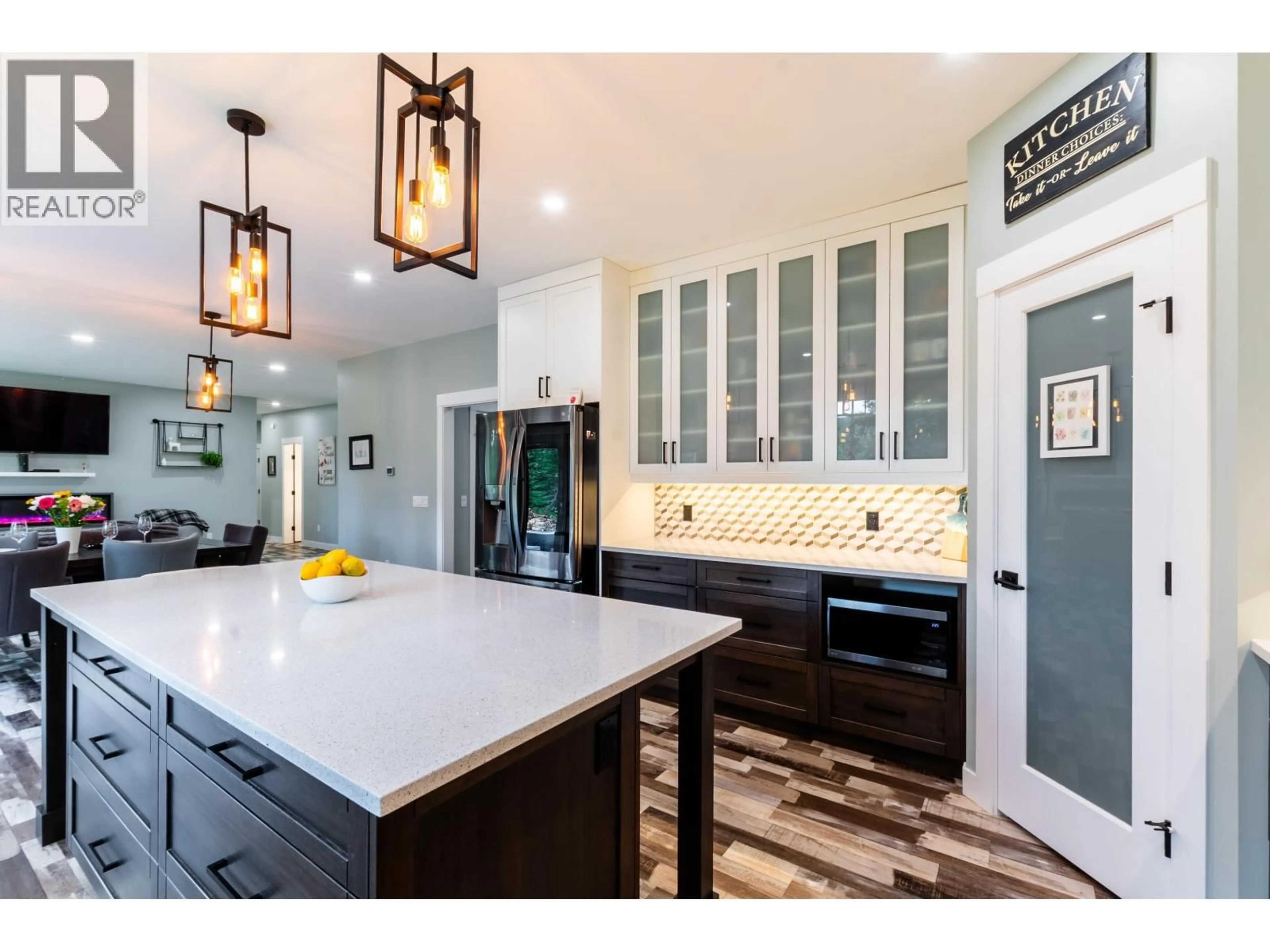 Open concept kitchen, ceramic/tile floor for 14770 NECHAKO CRESCENT, Prince George British Columbia V2M7C1