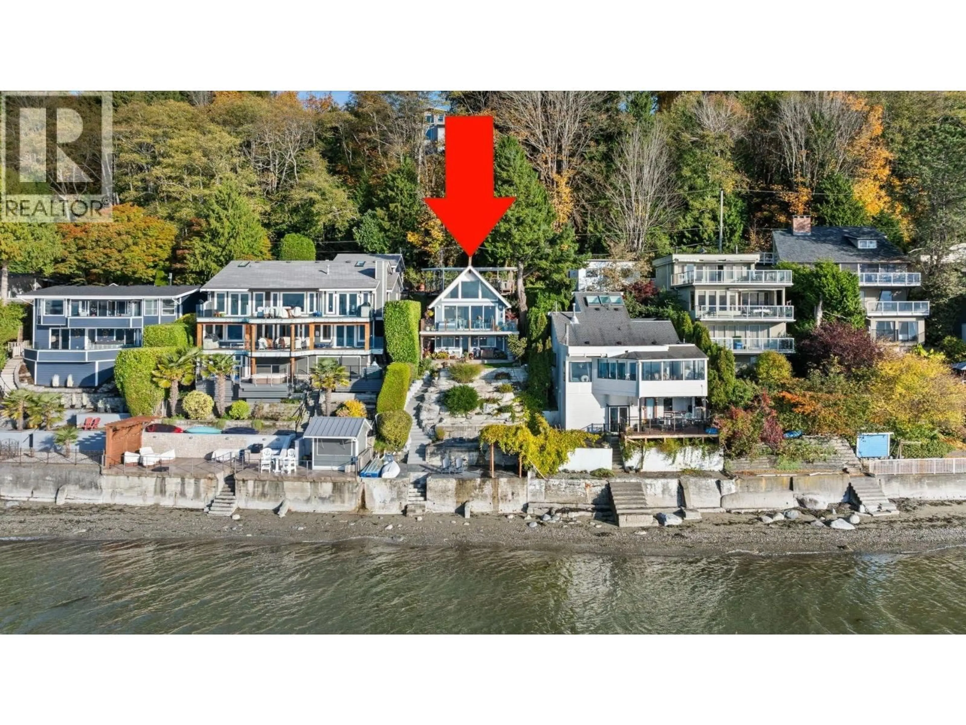 A pic from outside/outdoor area/front of a property/back of a property/a pic from drone, water/lake/river/ocean view for 188 TSAWWASSEN BEACH ROAD, Delta British Columbia V4M2J2