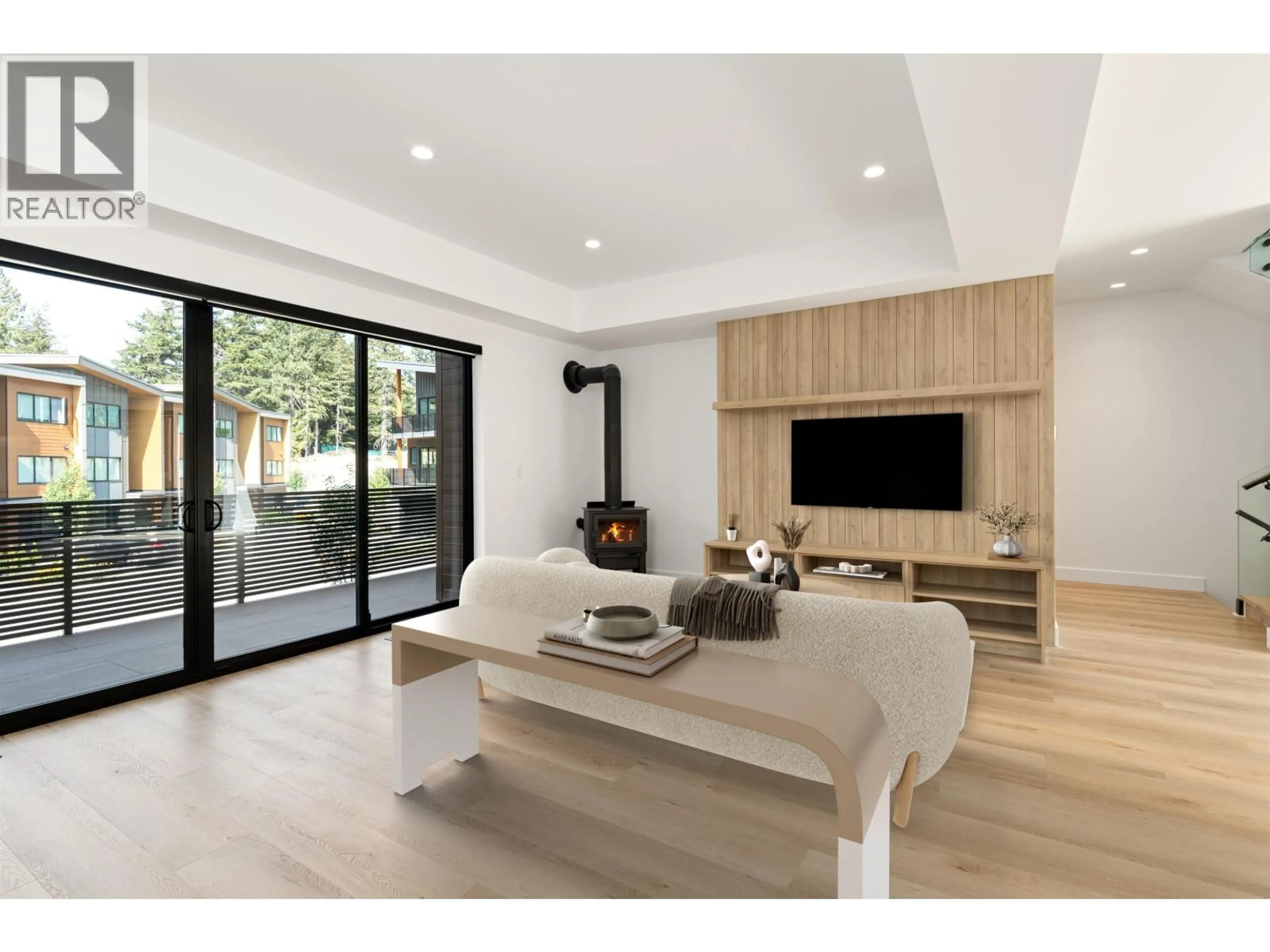 Living room with furniture, wood/laminate floor for 16 - 2077 GARIBALDI WAY, Whistler British Columbia V0N1B2