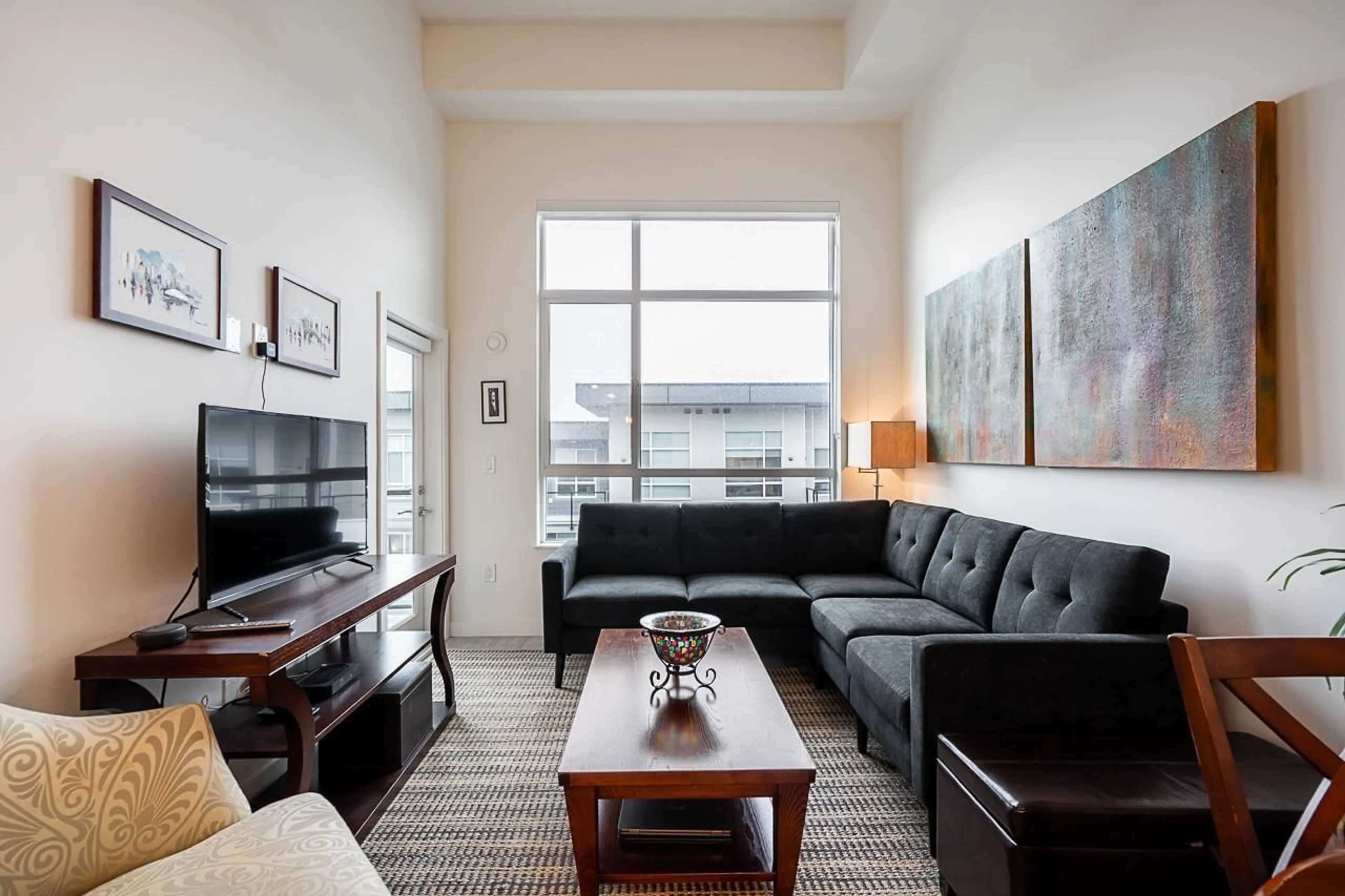 Living room with furniture, unknown for A615 - 20834 80 AVENUE, Langley British Columbia V2Y3M4