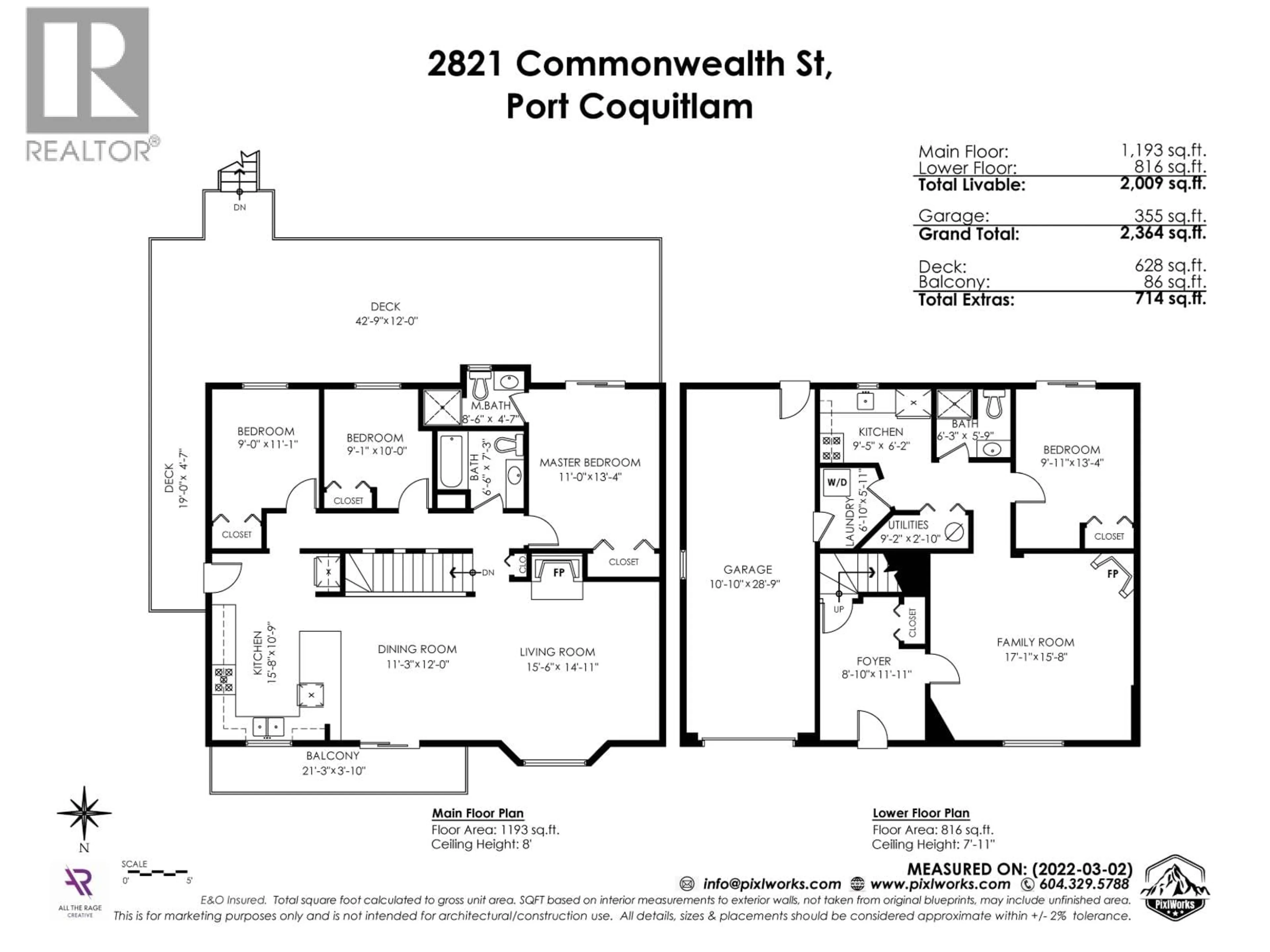 Floor plan for 2821 COMMONWEALTH STREET, Port Coquitlam British Columbia V3B5V6