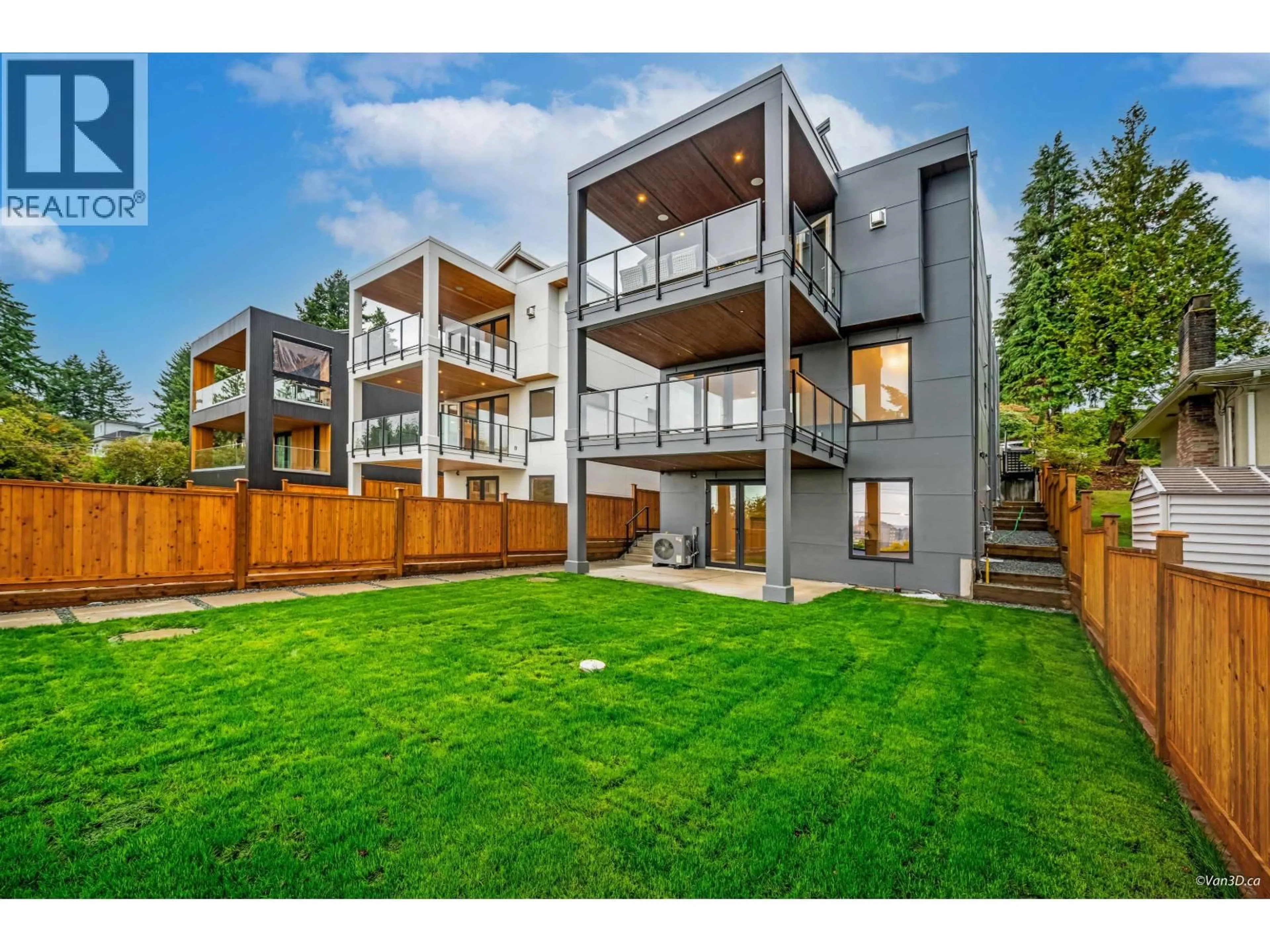 A pic from outside/outdoor area/front of a property/back of a property/a pic from drone, mountain view for 973 ADDERLEY STREET, North Vancouver British Columbia V7L1O4