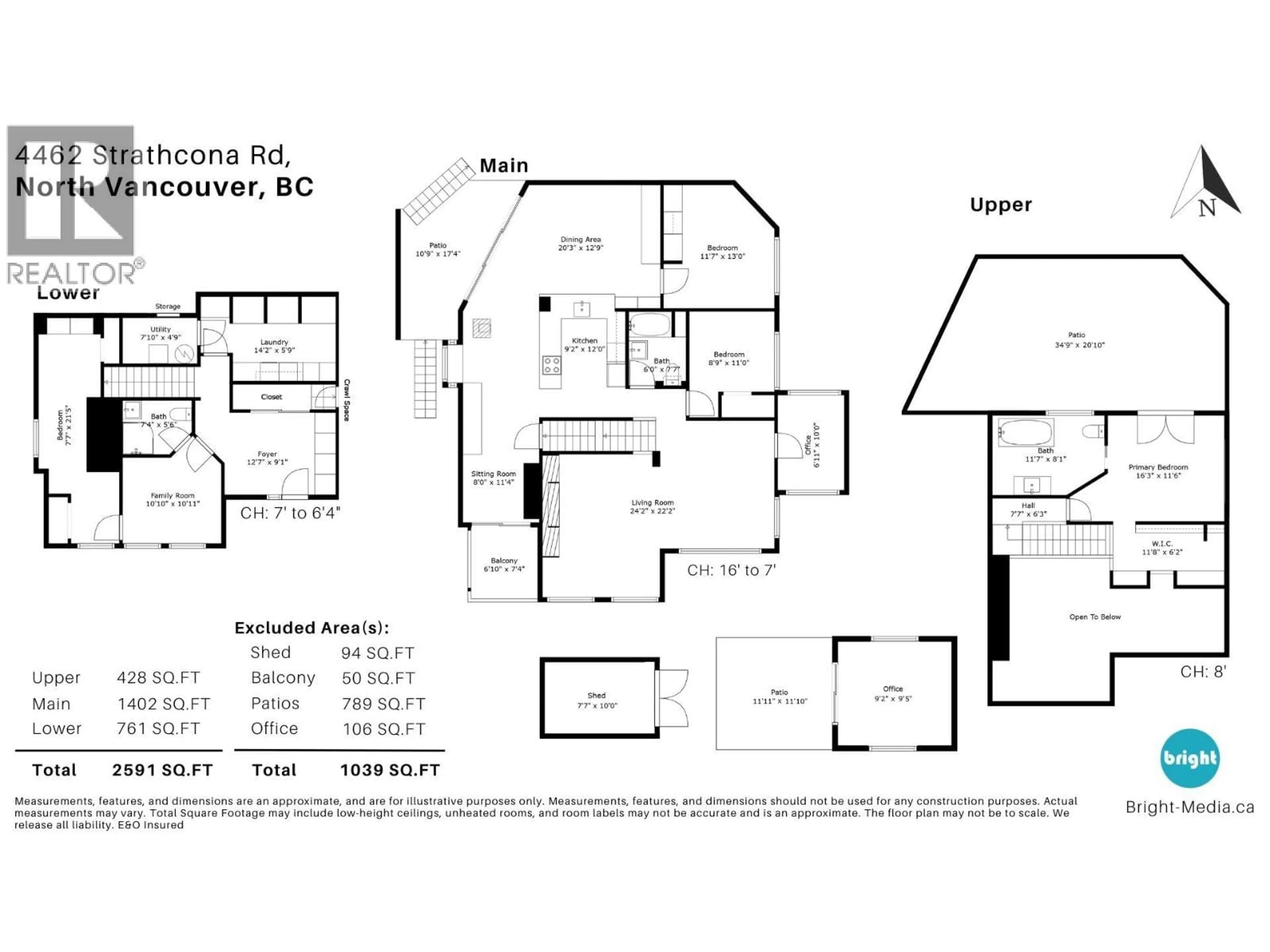 Floor plan for 4462 STRATHCONA ROAD, North Vancouver British Columbia V7G1G3