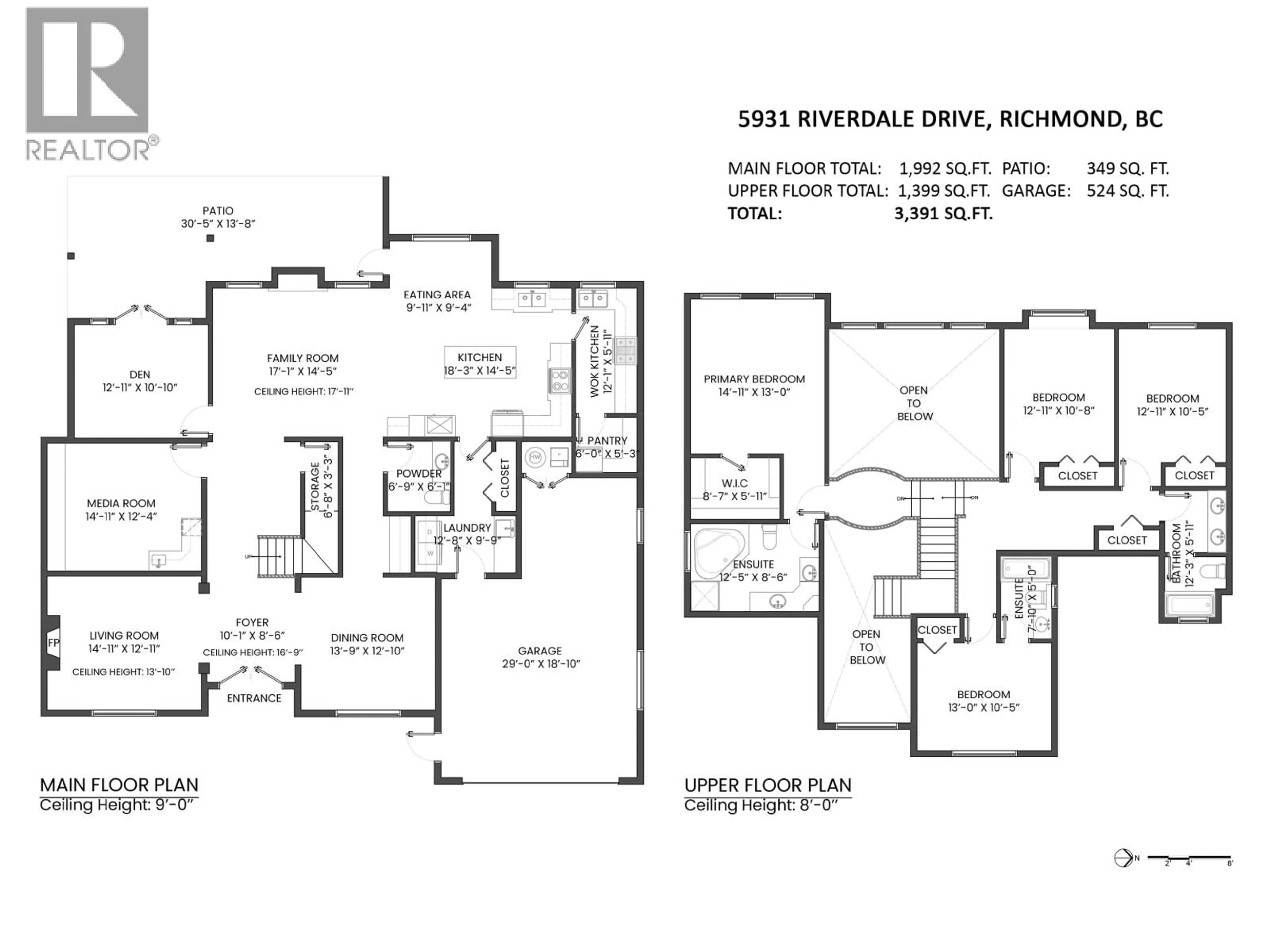 Floor plan for 5931 RIVERDALE DRIVE, Richmond British Columbia V7C2E4