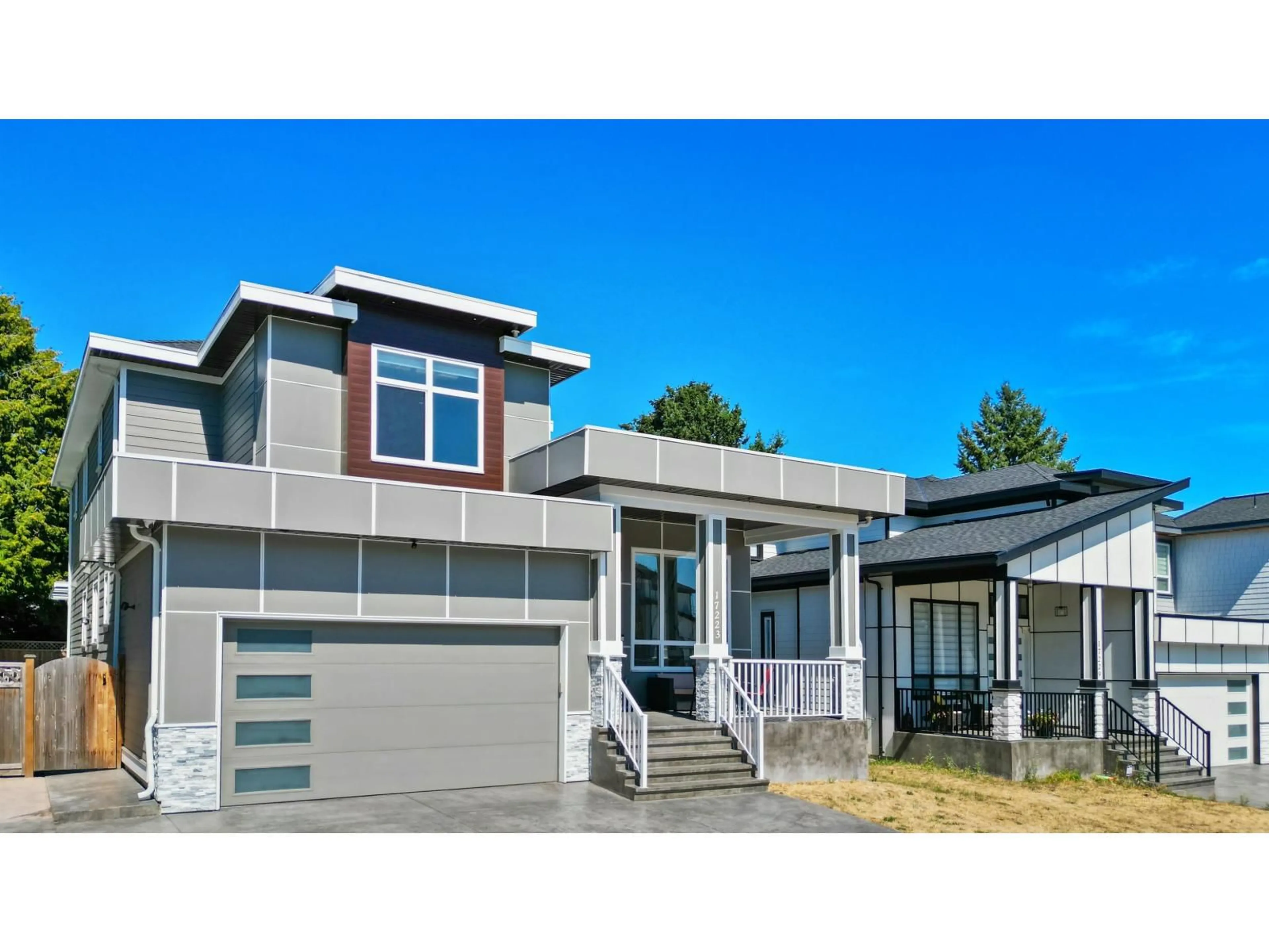 Home with vinyl exterior material, street for 17223 59 AVENUE, Surrey British Columbia V3S8T7