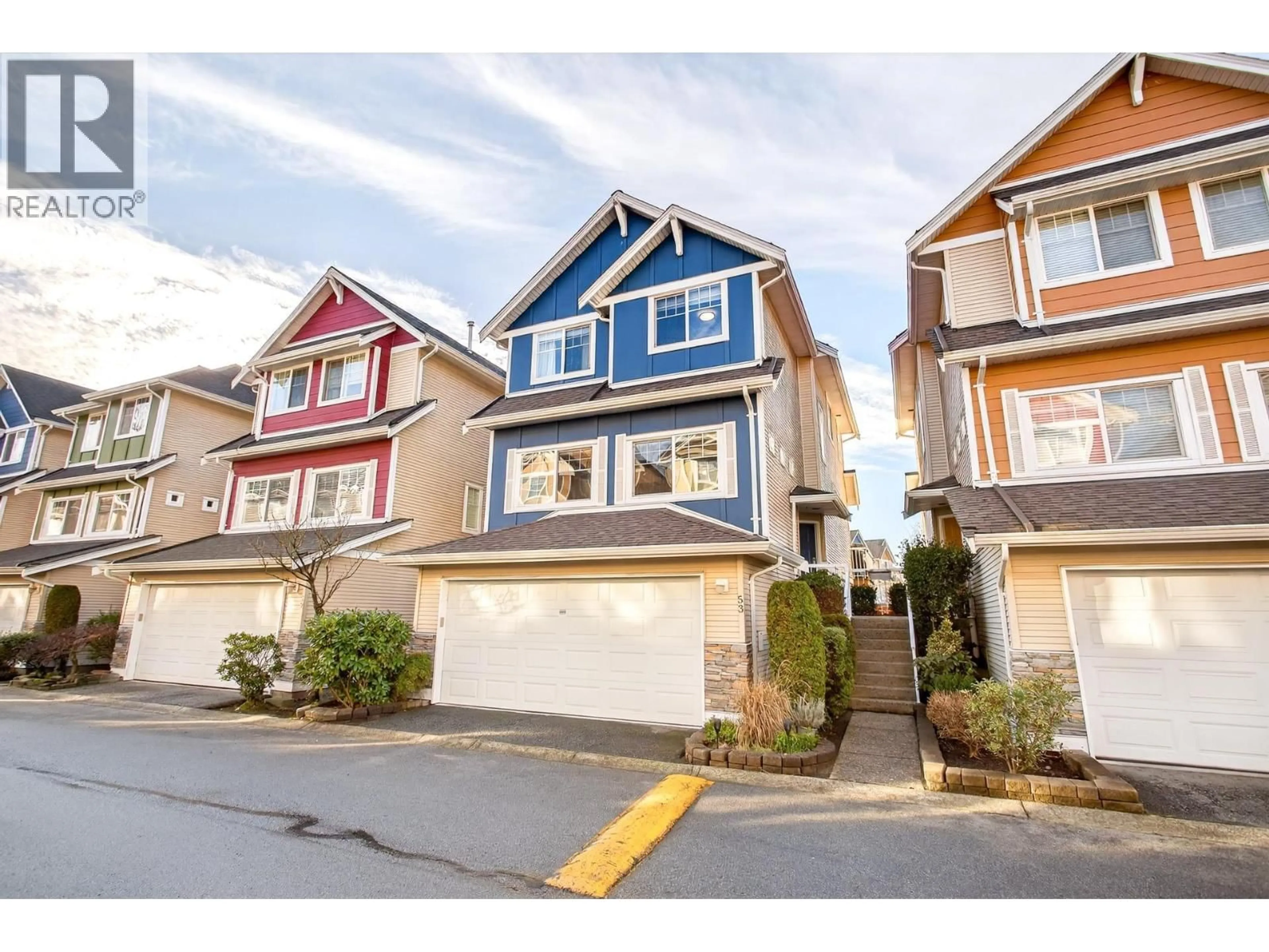 Home with vinyl exterior material, street for 53 - 1108 RIVERSIDE CLOSE, Port Coquitlam British Columbia V3B8C2