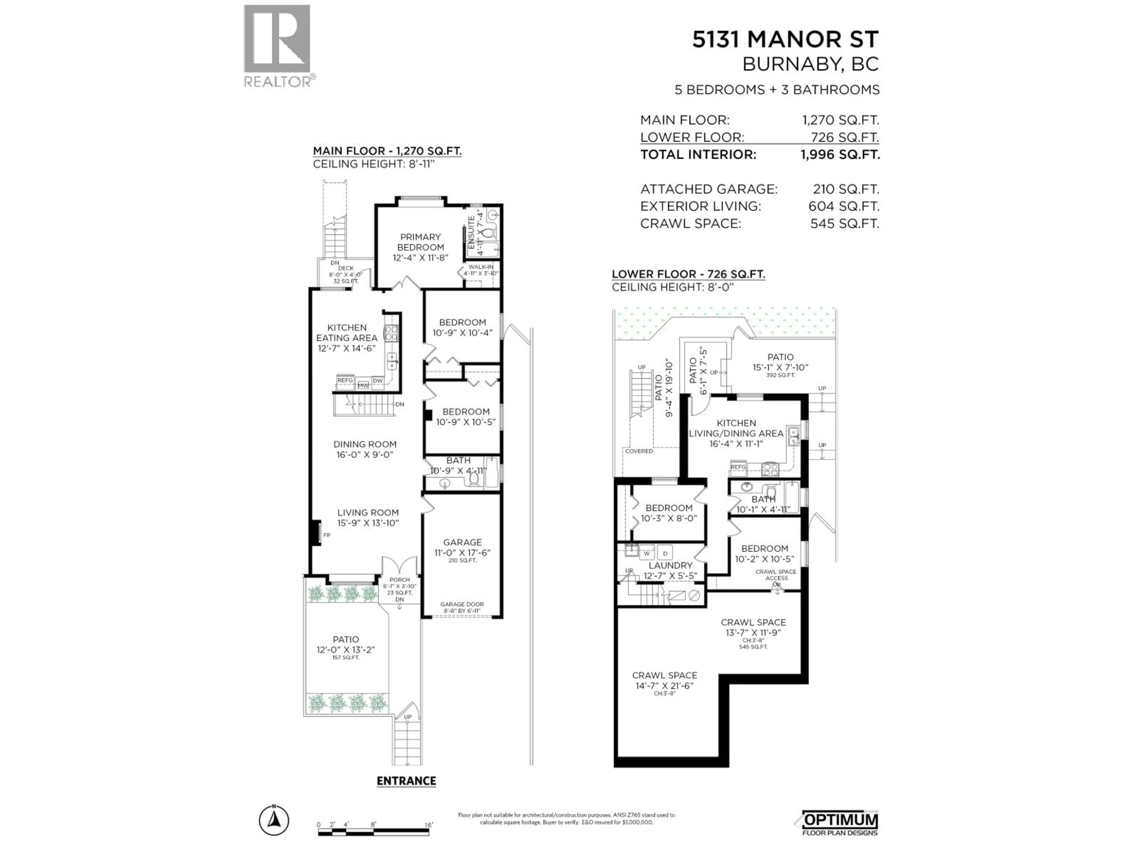 Floor plan for 5131 MANOR STREET, Burnaby British Columbia V5G1B4