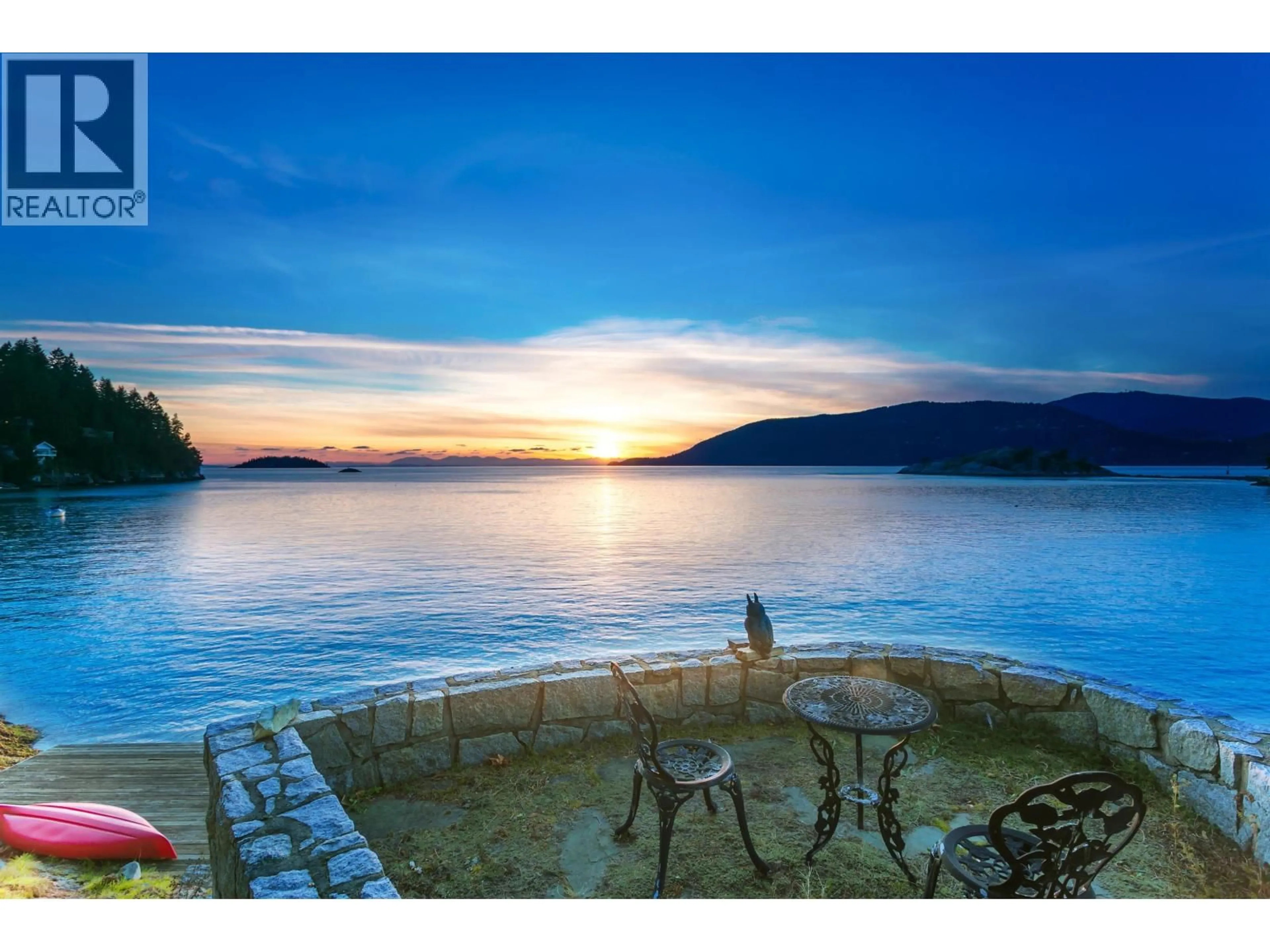 Patio, water/lake/river/ocean view for 6648 MARINE DRIVE, West Vancouver British Columbia V7W2S9